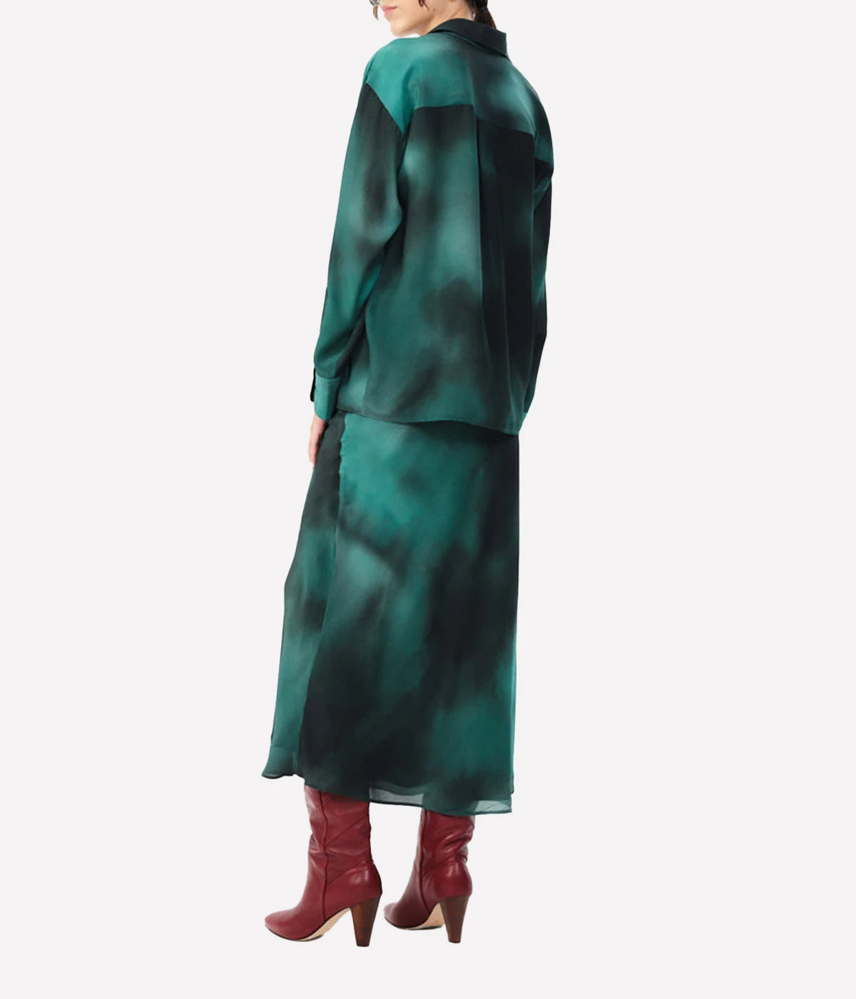 *FINAL SALE* Atacalco Katt Shirt in Emerald