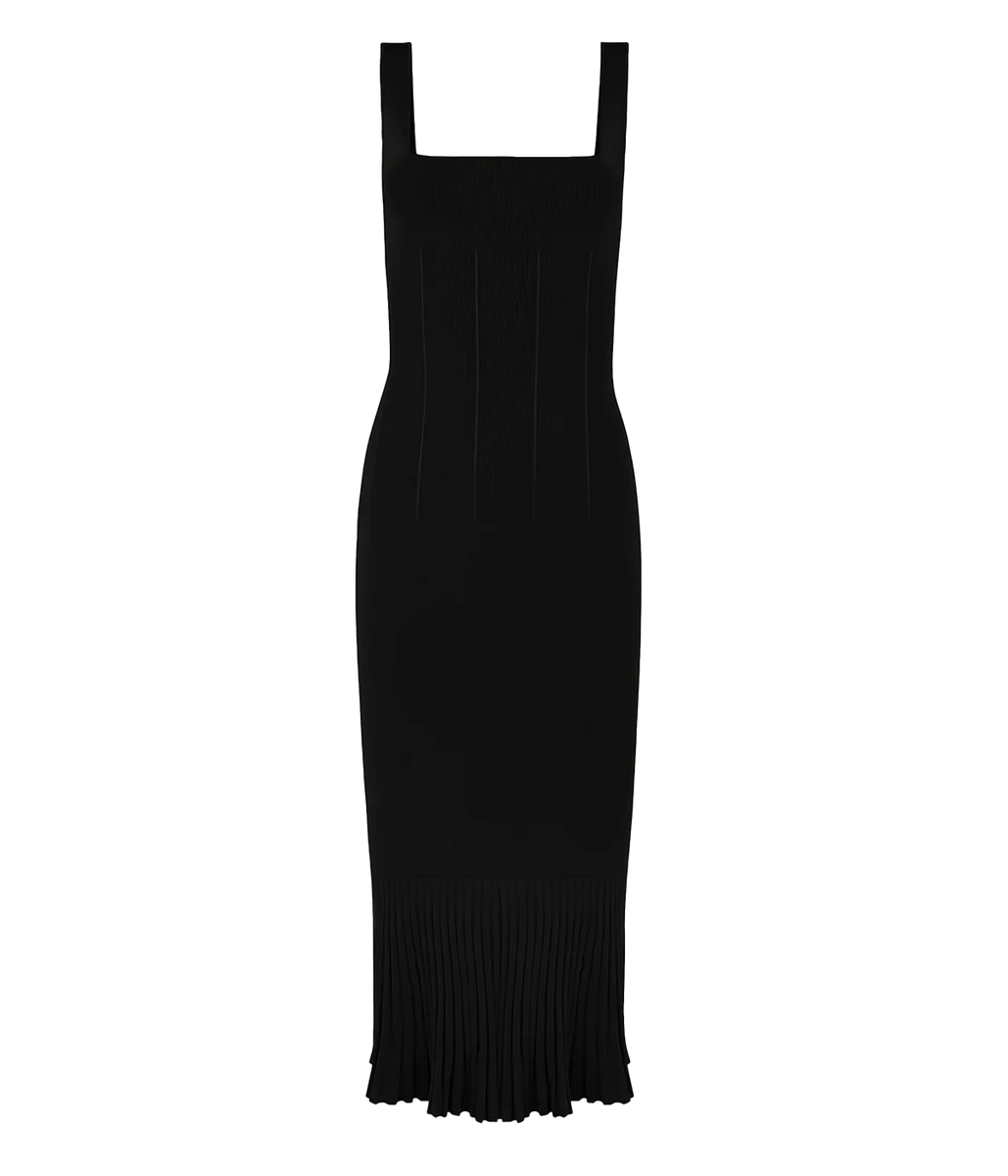 Atalanta Dress in Black Calexico