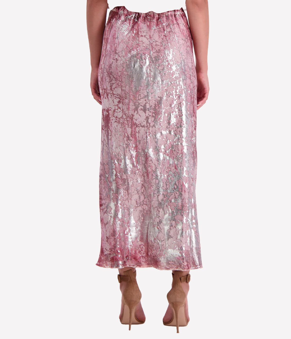 *FINAL SALE* Marble Lamination Long Skirt in Agata