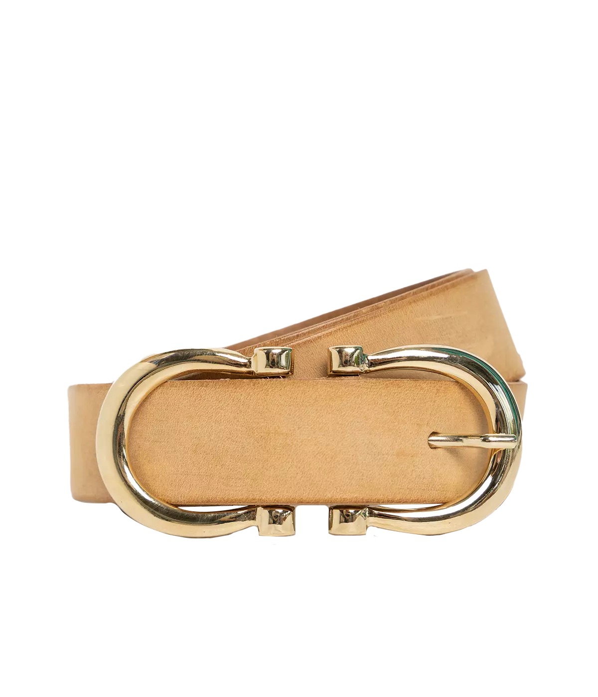 Baby Gold Nicky Belt in Caramel