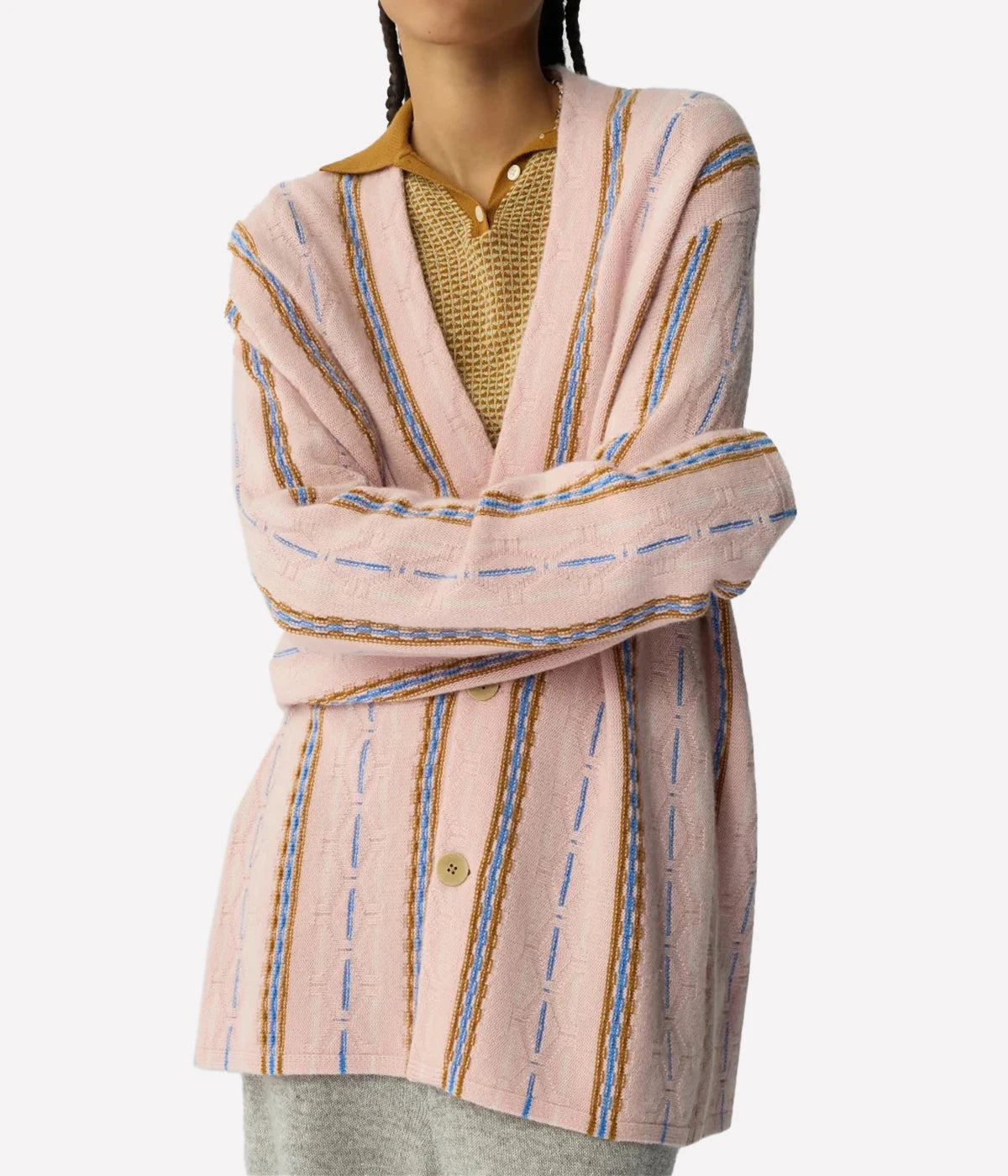 Baja Everywear Cardigan In Power Pink