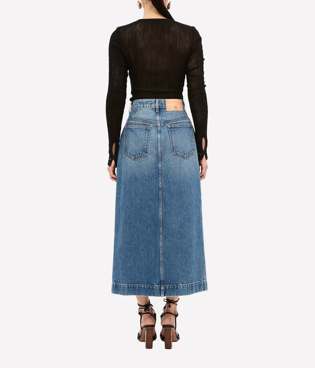 *FINAL SALE* The Bea Skirt in Medium Indigo Wash