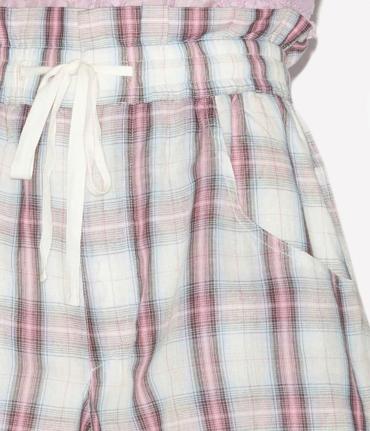 *FINAL SALE* Beatia Short in Ecru & Pink