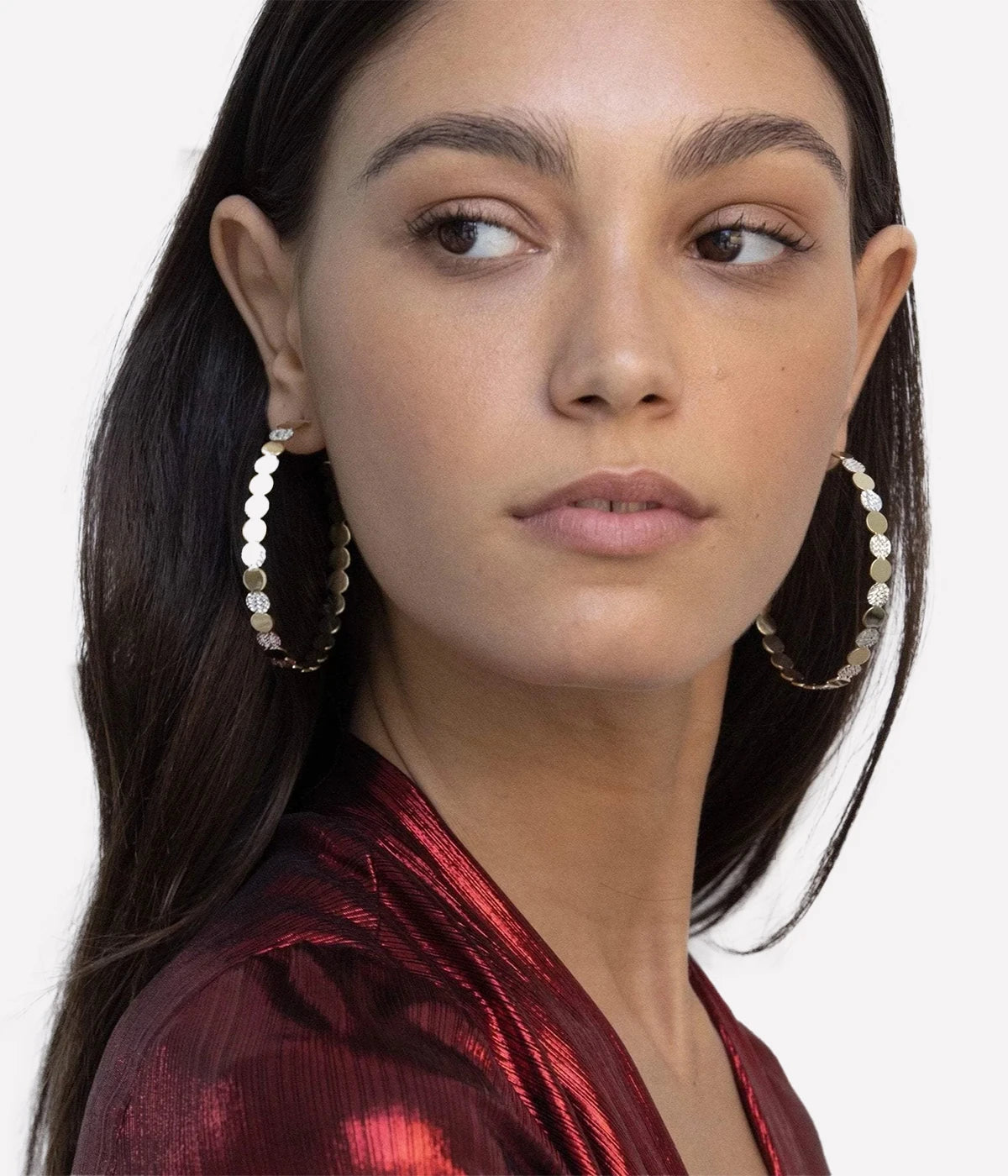 Bianca 2.5" Hoops in Two Tone