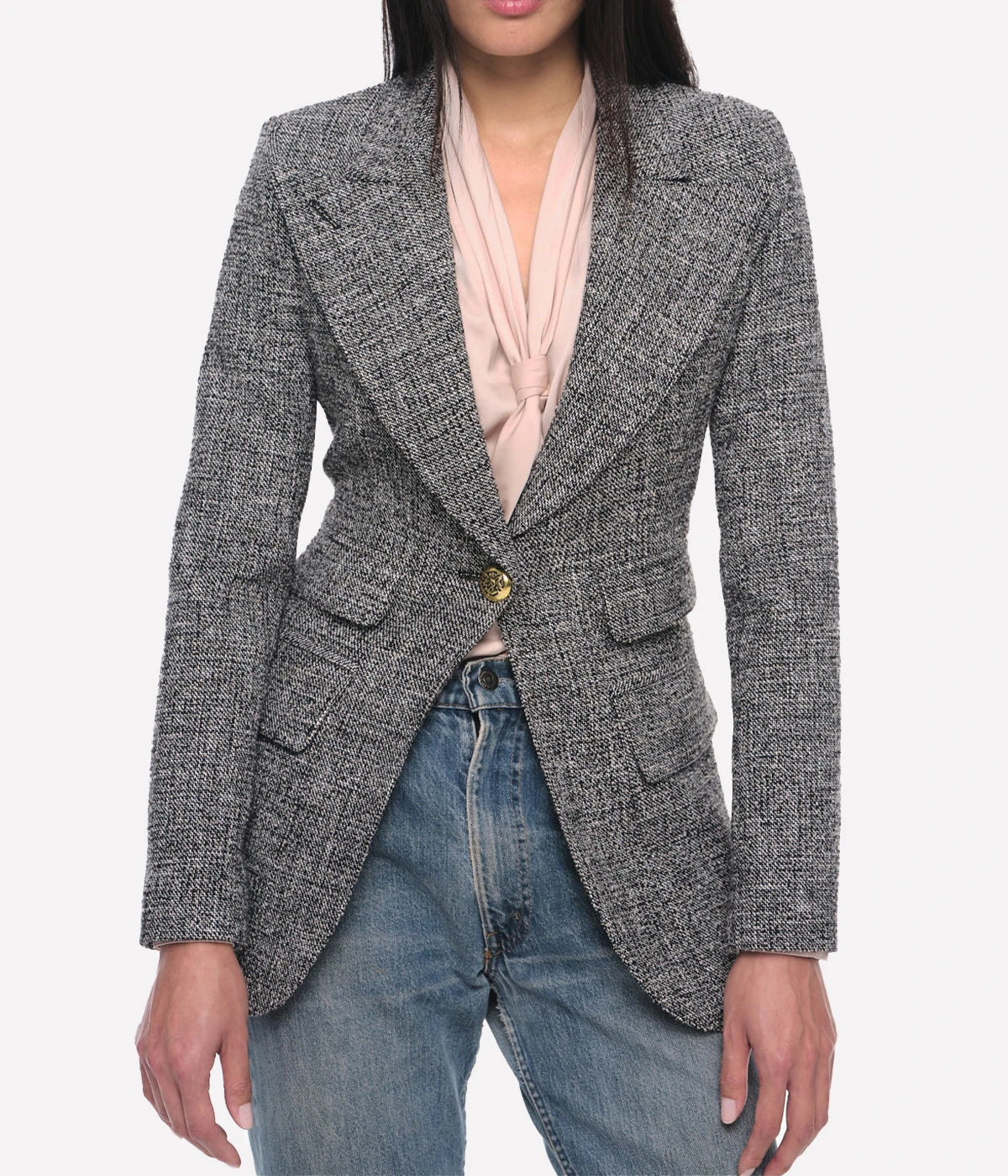 *FINAL SALE* Birkin Blazer in Salt Pepper