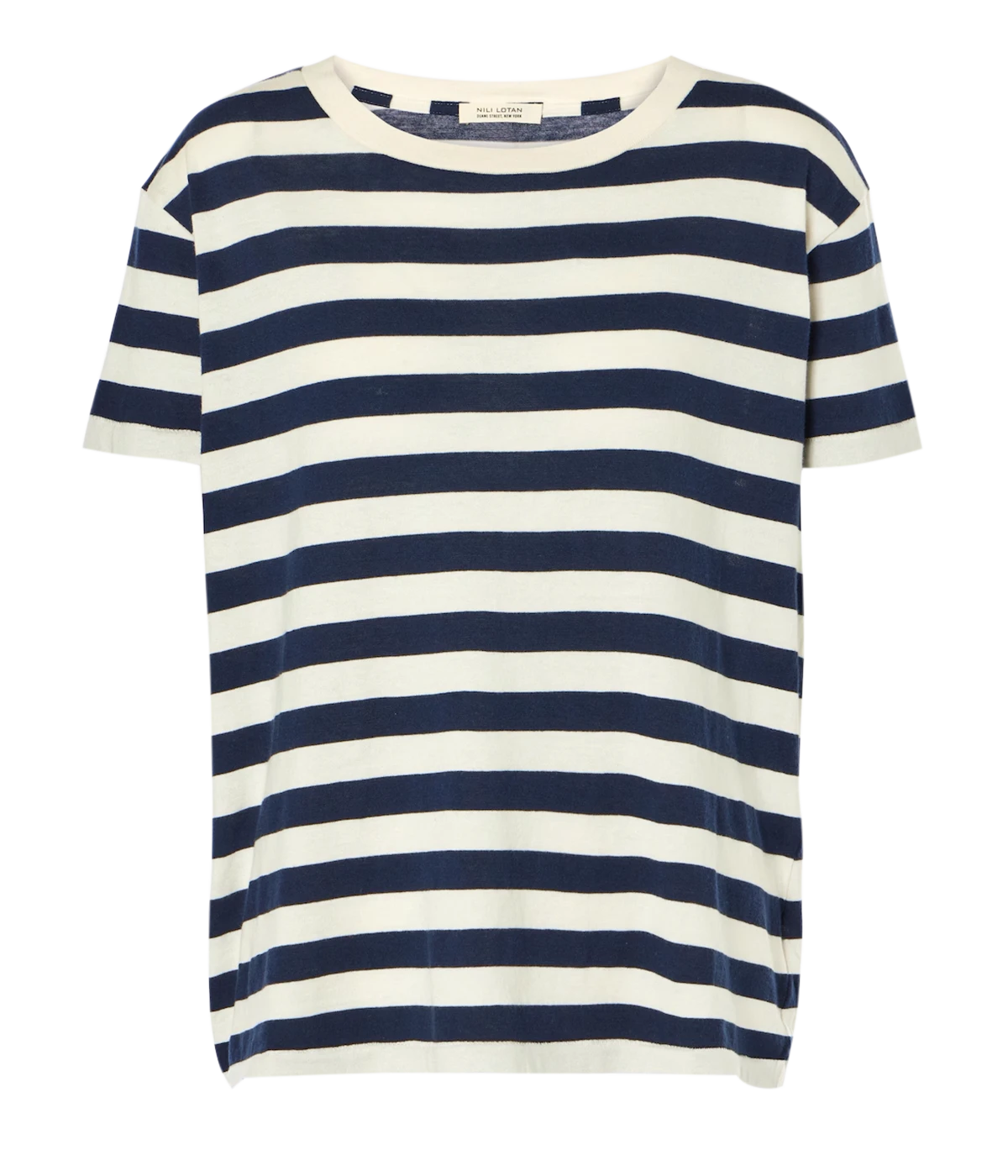 Brady Tee in Dark Navy Stripe