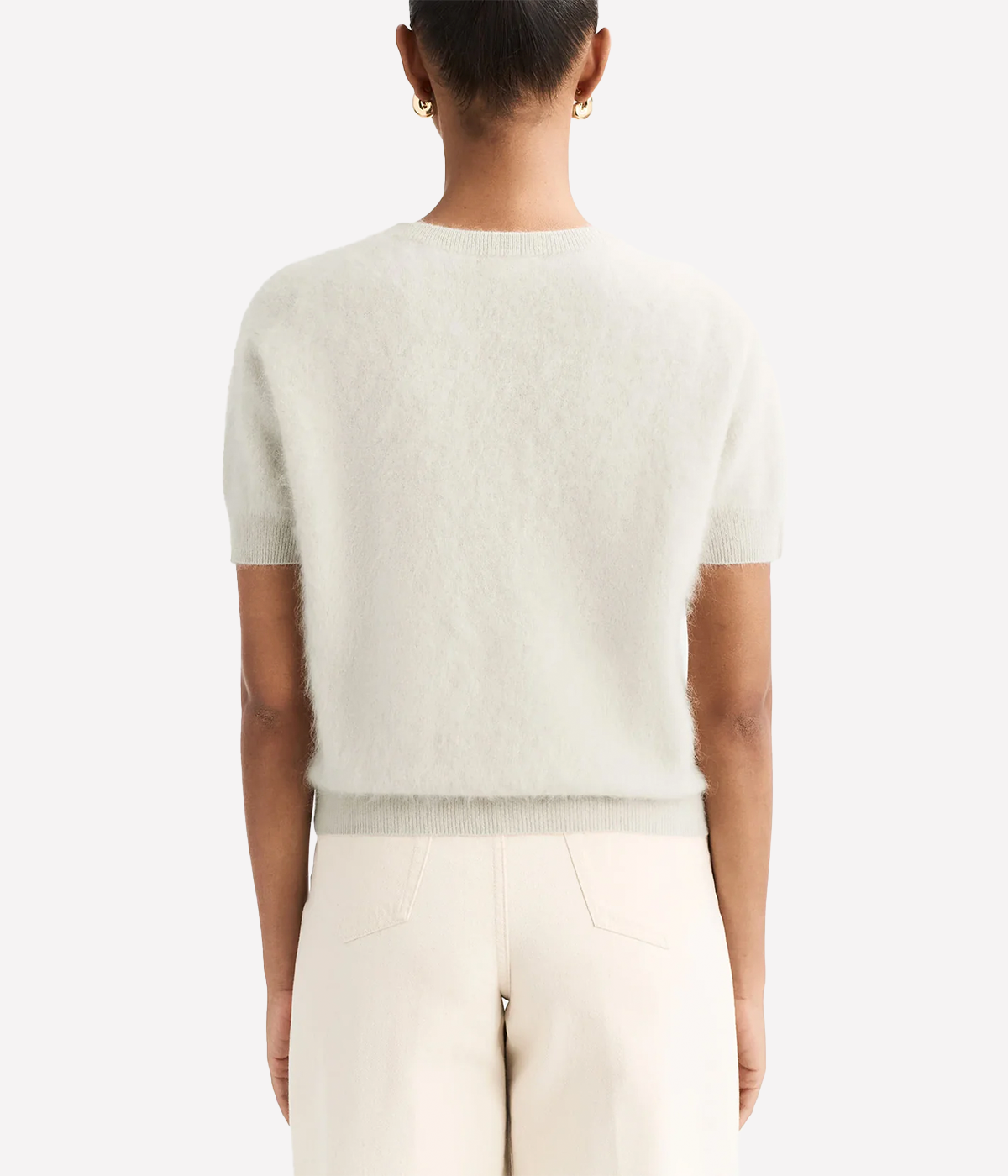Brushed Short Sleeve in CHALK