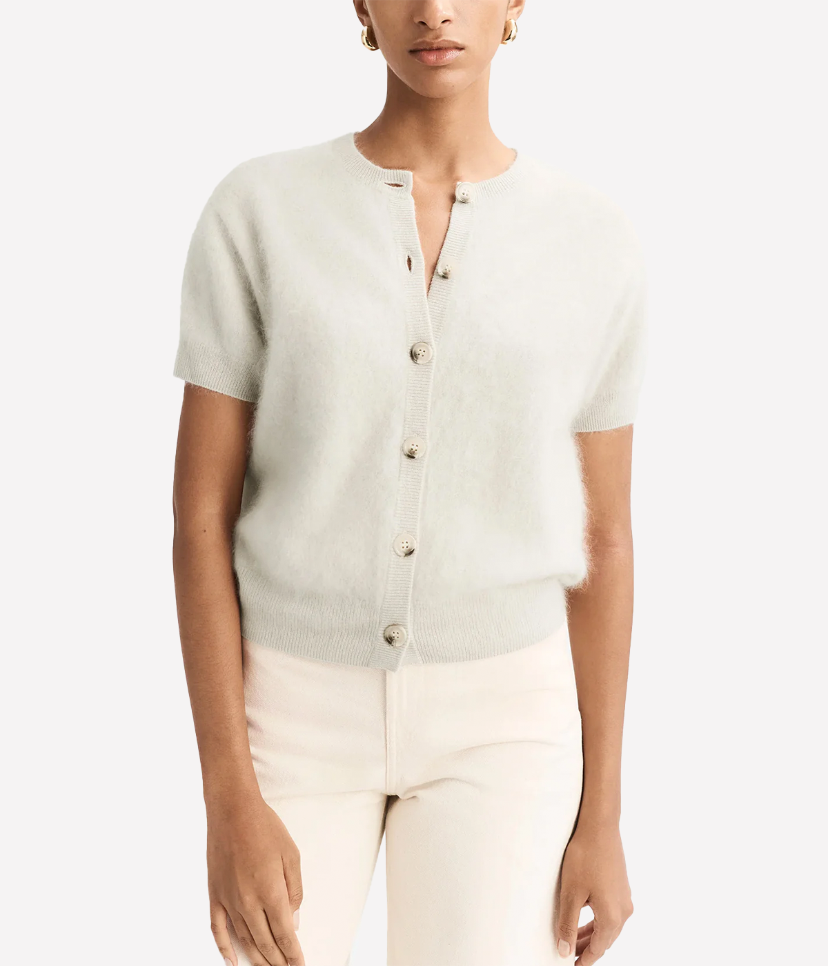 Brushed Short Sleeve in CHALK