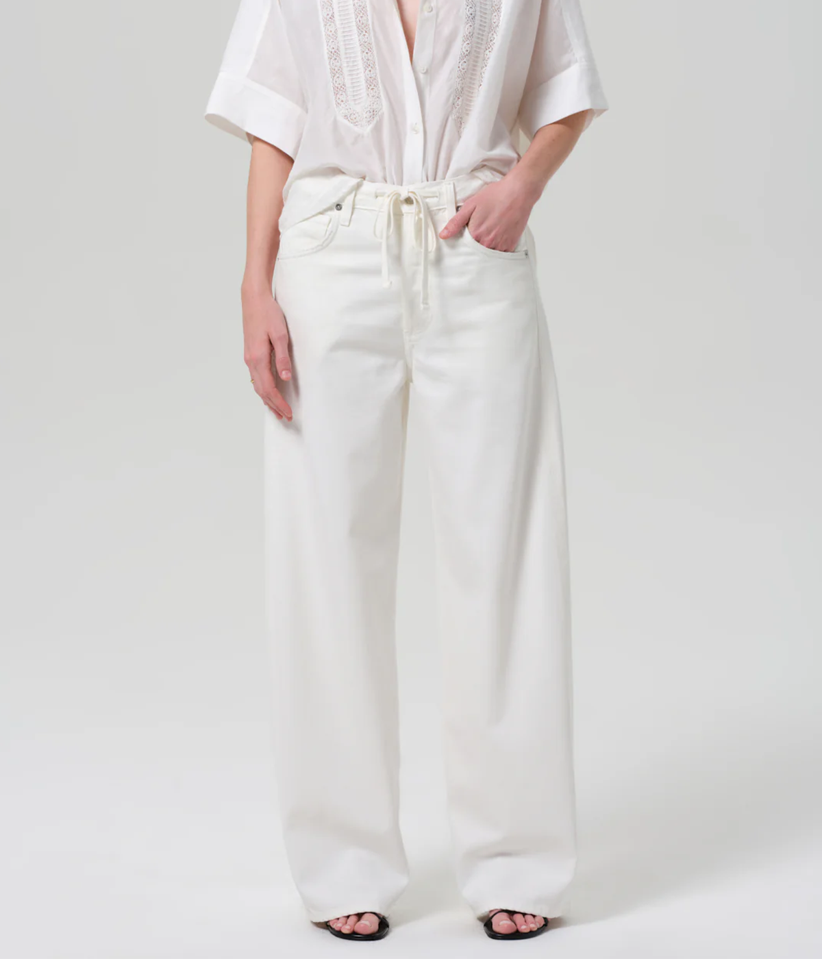 Brynn Drawstring Trouser in Pashmina