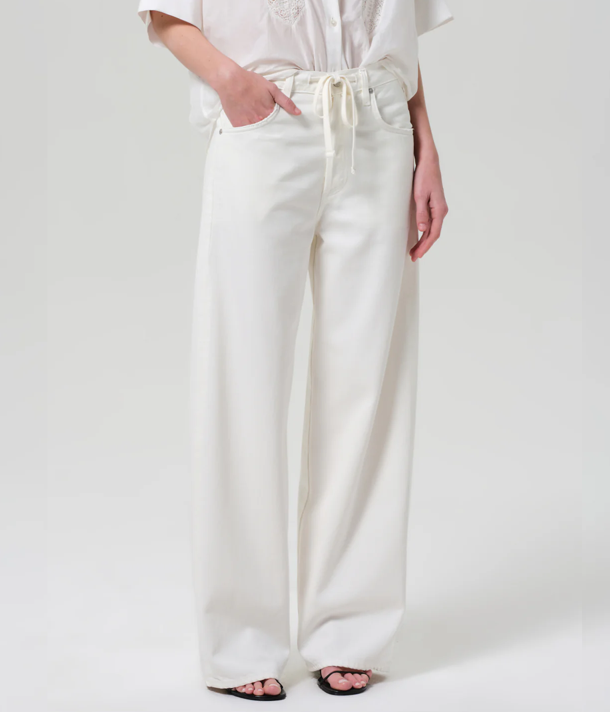 Brynn Drawstring Trouser in Pashmina