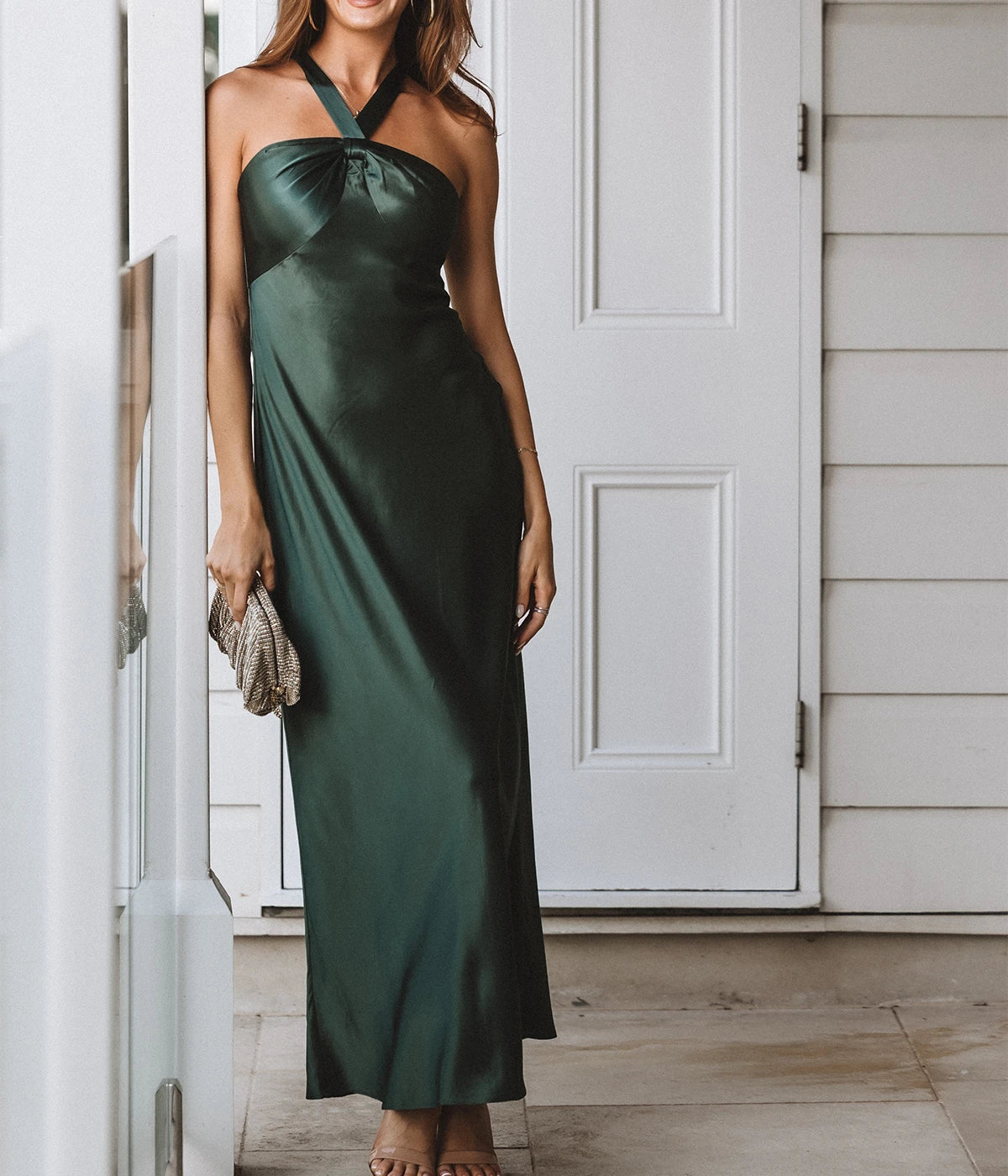 Losanna Dress in Forest Green