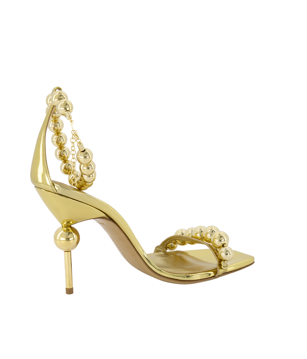 Olivia Necklace Sandal 105 in Gold Sphere