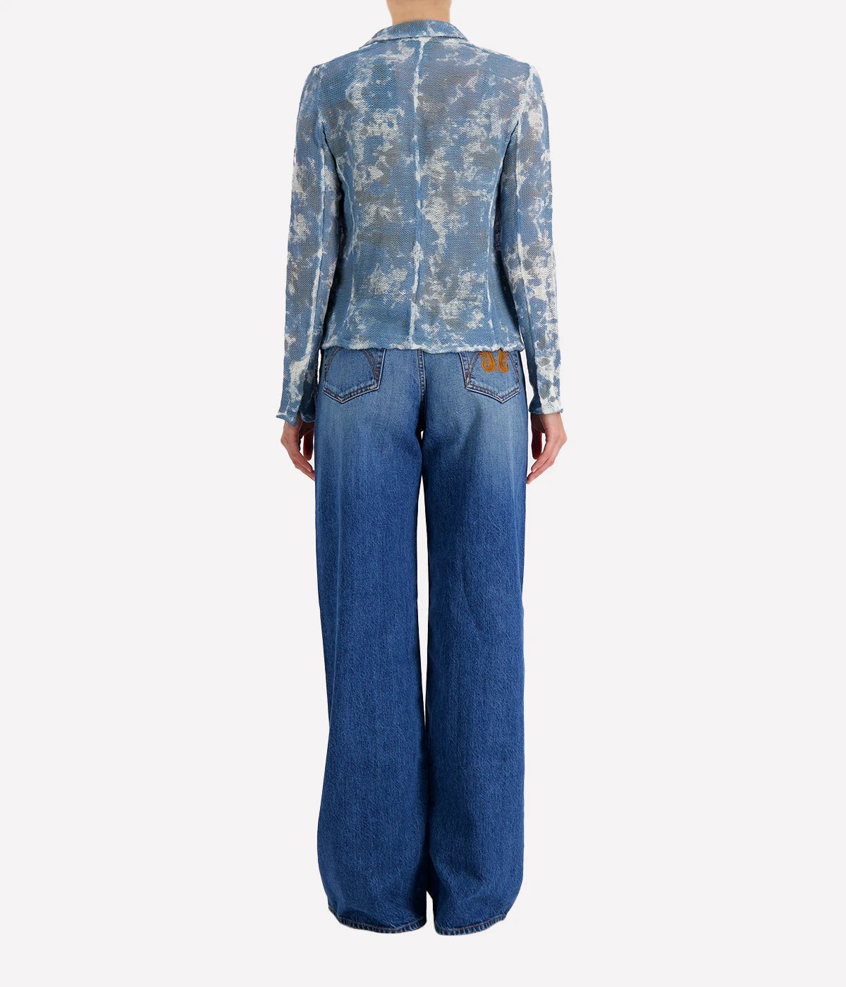 *FINAL SALE* Camouflage Net Short Jacket in Water