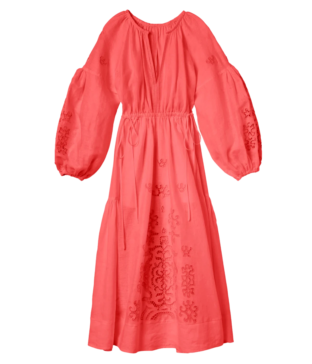 Capri Dress in Spiced Coral Calexico