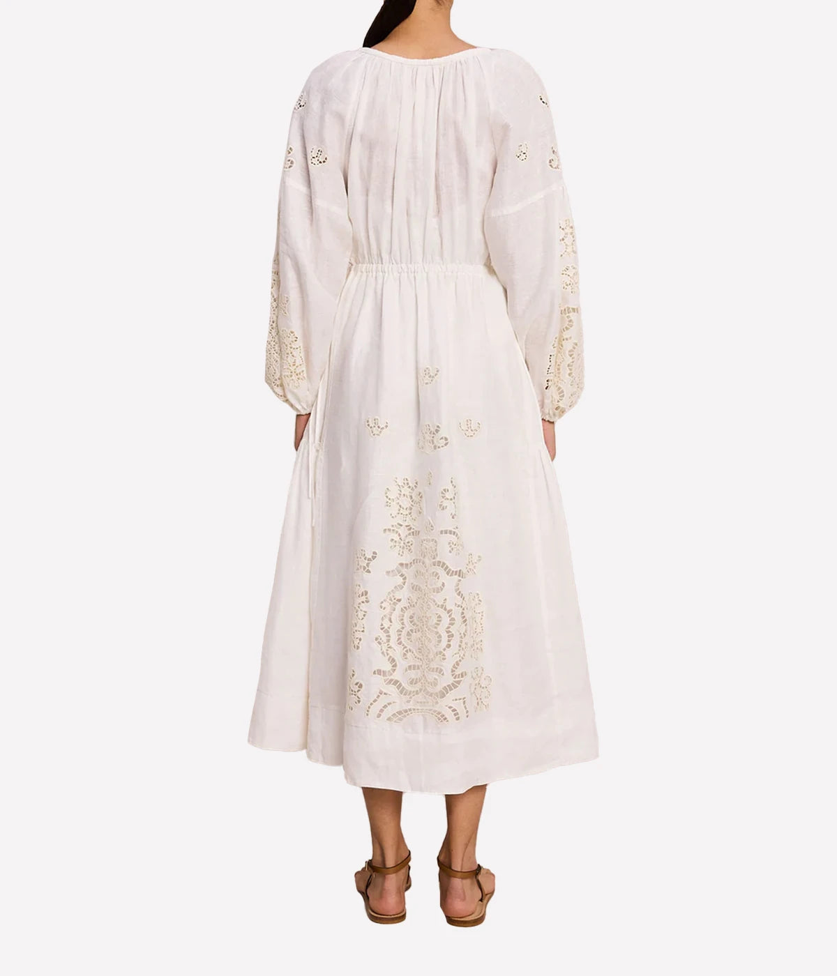 Capri Dress in White & Off White