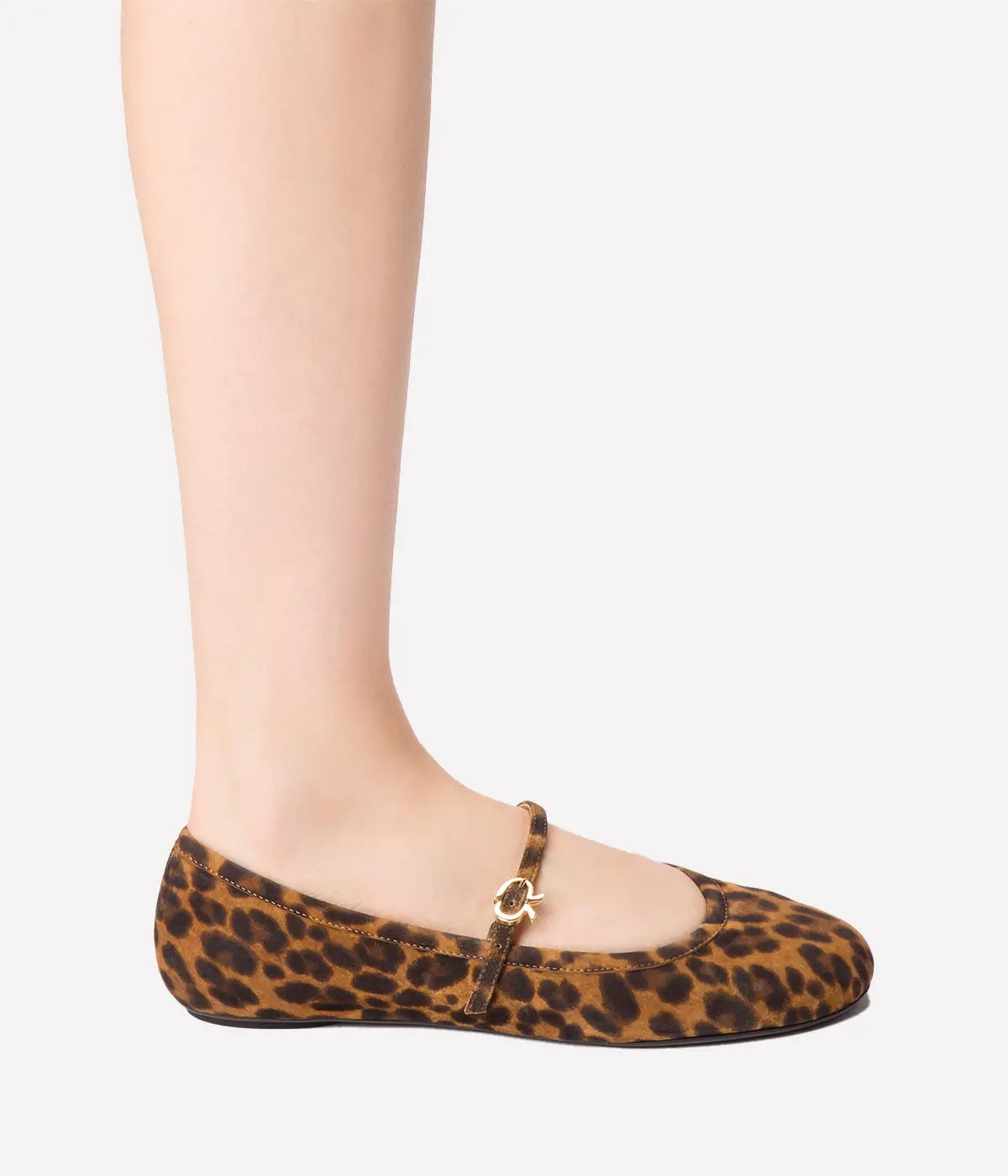 Carla Ballet Flat in Almond Leopard