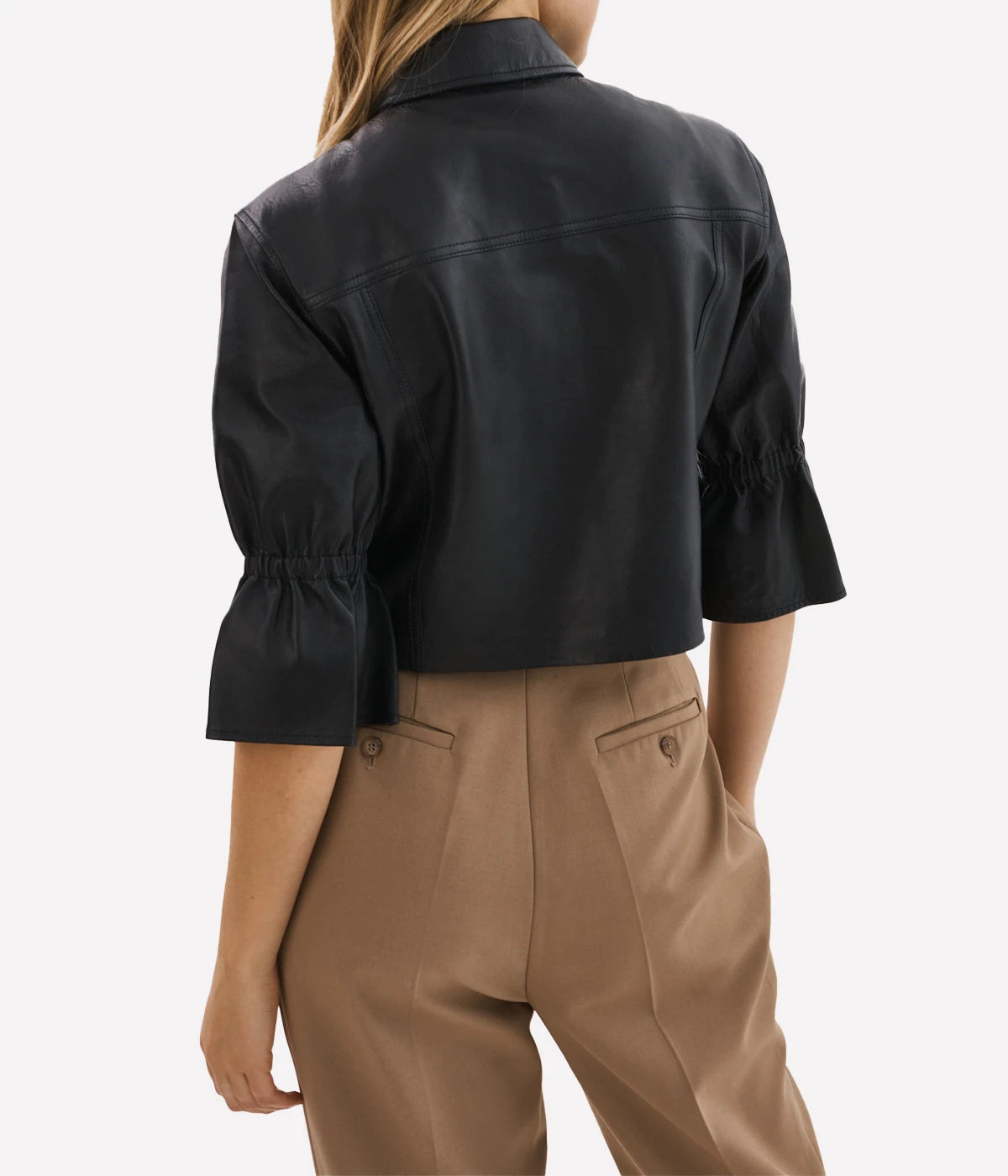 *FINAL SALE* Carolina Leather Jacket in Black