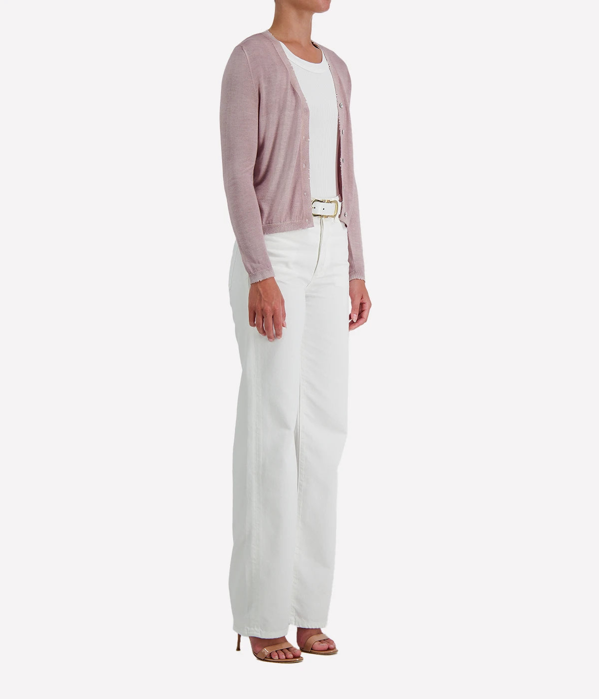 Cashmere Silk Cardigan in WISTERIA