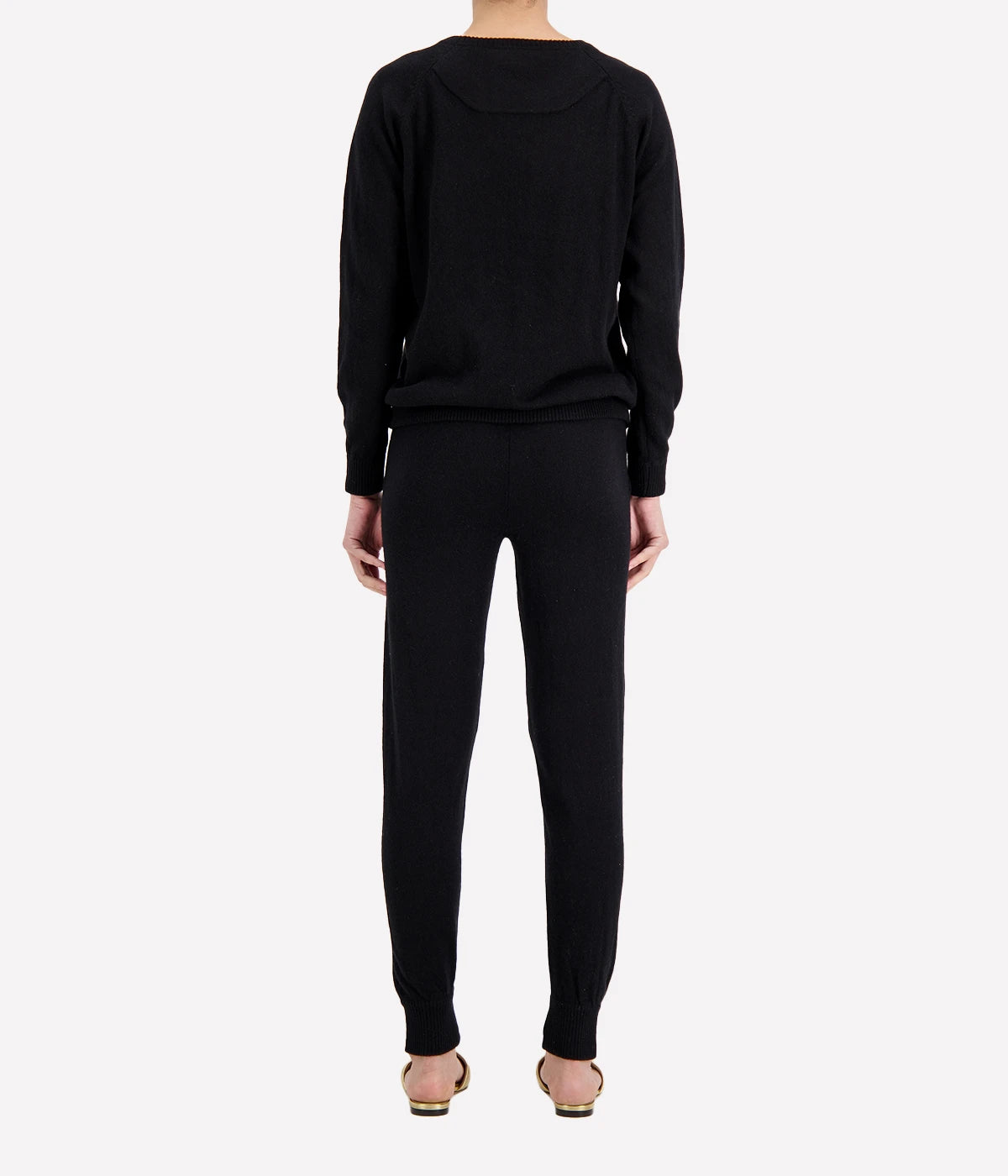 Cashmere Sweat Crew in Black