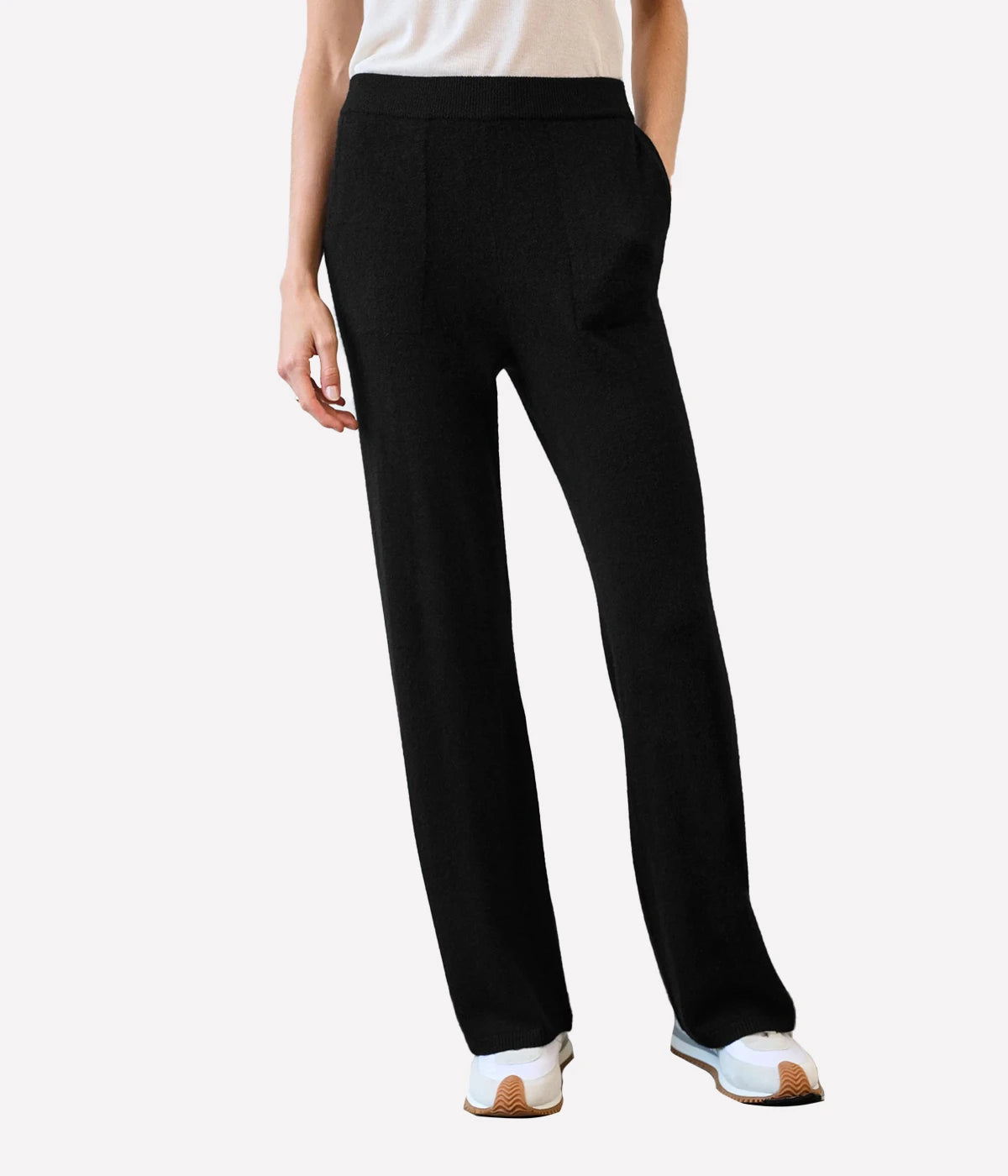 *FINAL SALE* Cashmere Wide Leg Pant in Black