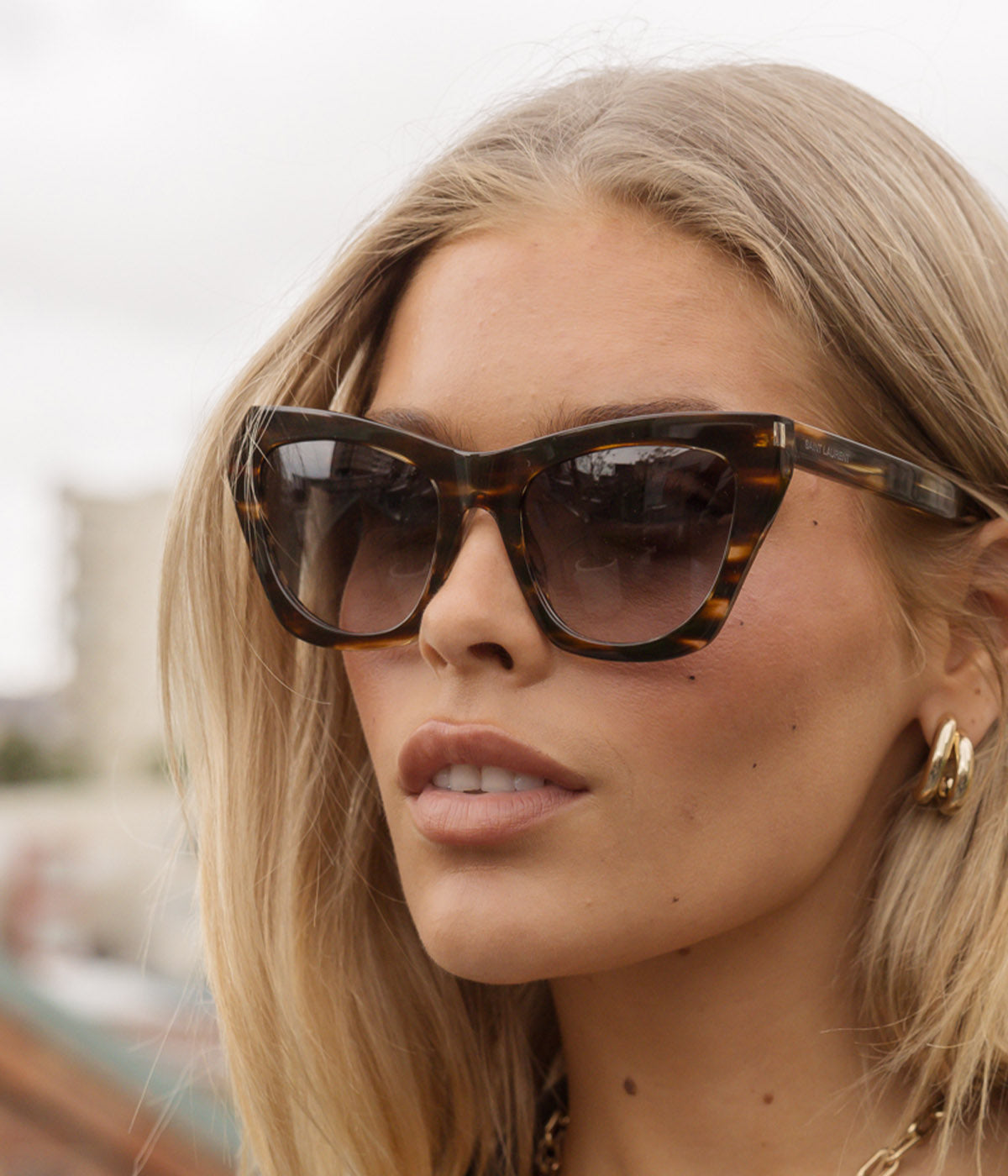 Cat Eye Sunglasses in Havana