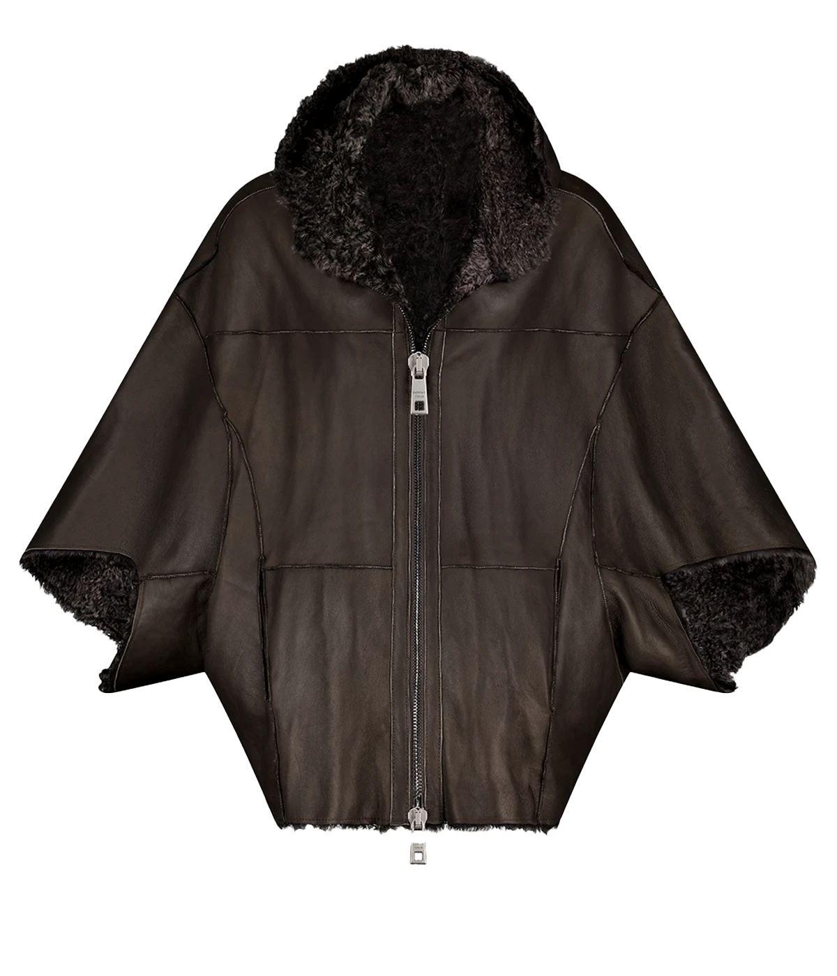 *FINAL SALE* Catania Leather Jacket in Acero