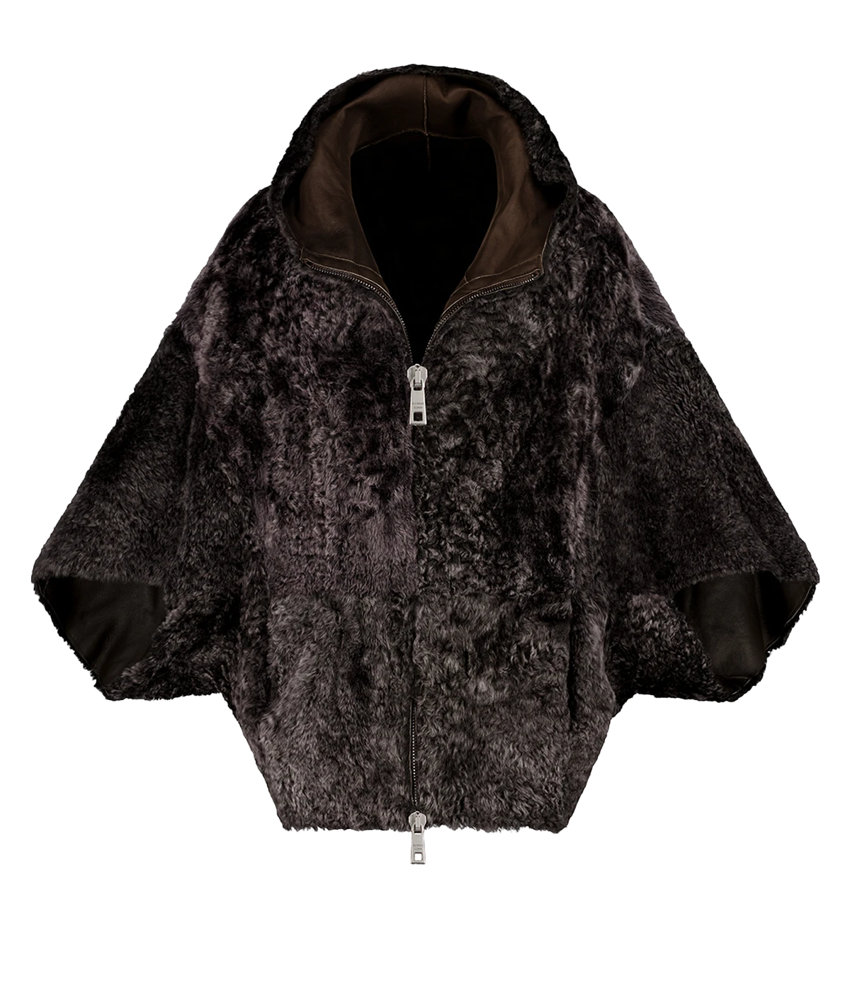 *FINAL SALE* Catania Leather Jacket in Acero