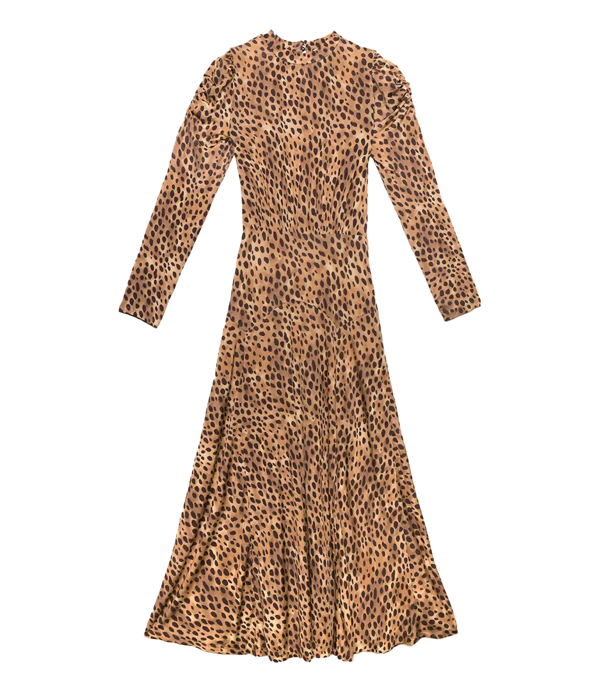 Cerise Dress in Leopard Fields Brown