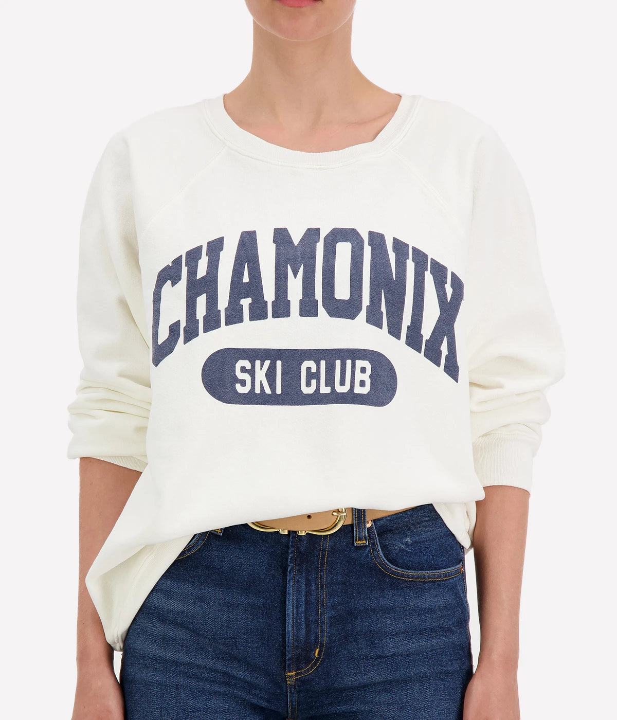 Chamonix Sweater in Antique White