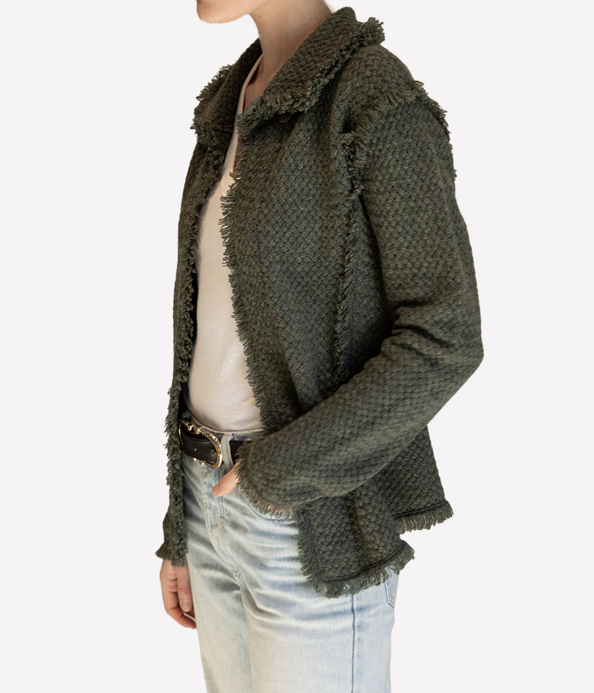 *FINAL SALE* Classic Coco Jacket in Khaki