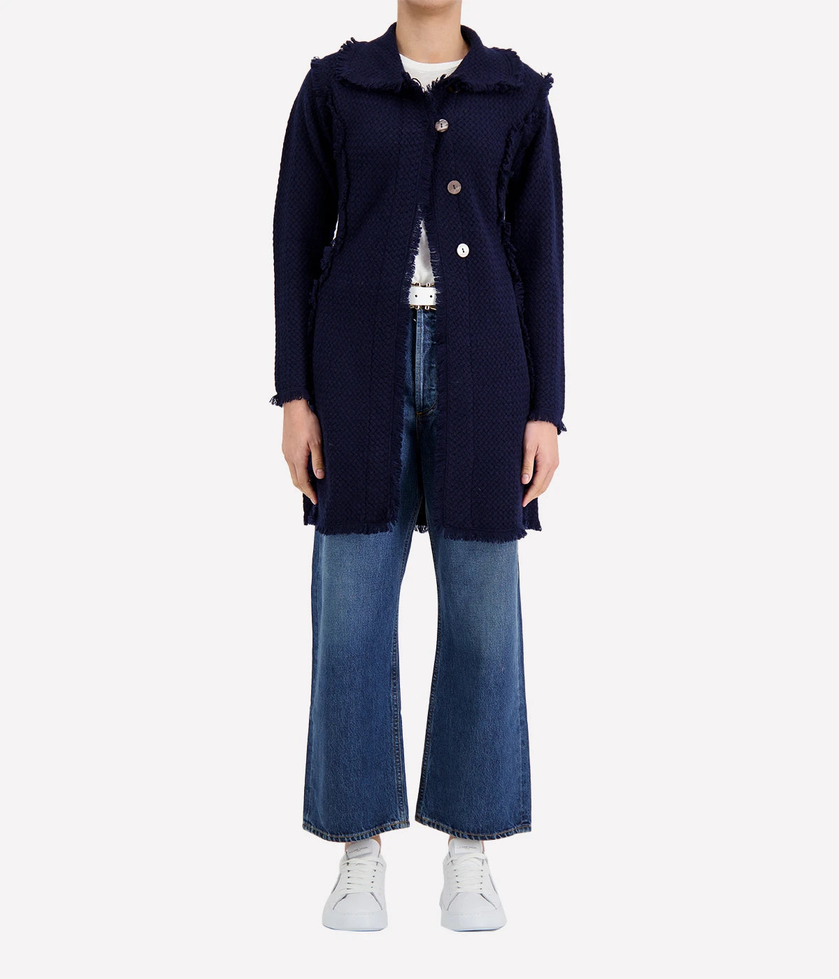 Coco Cashmere Navy Coat