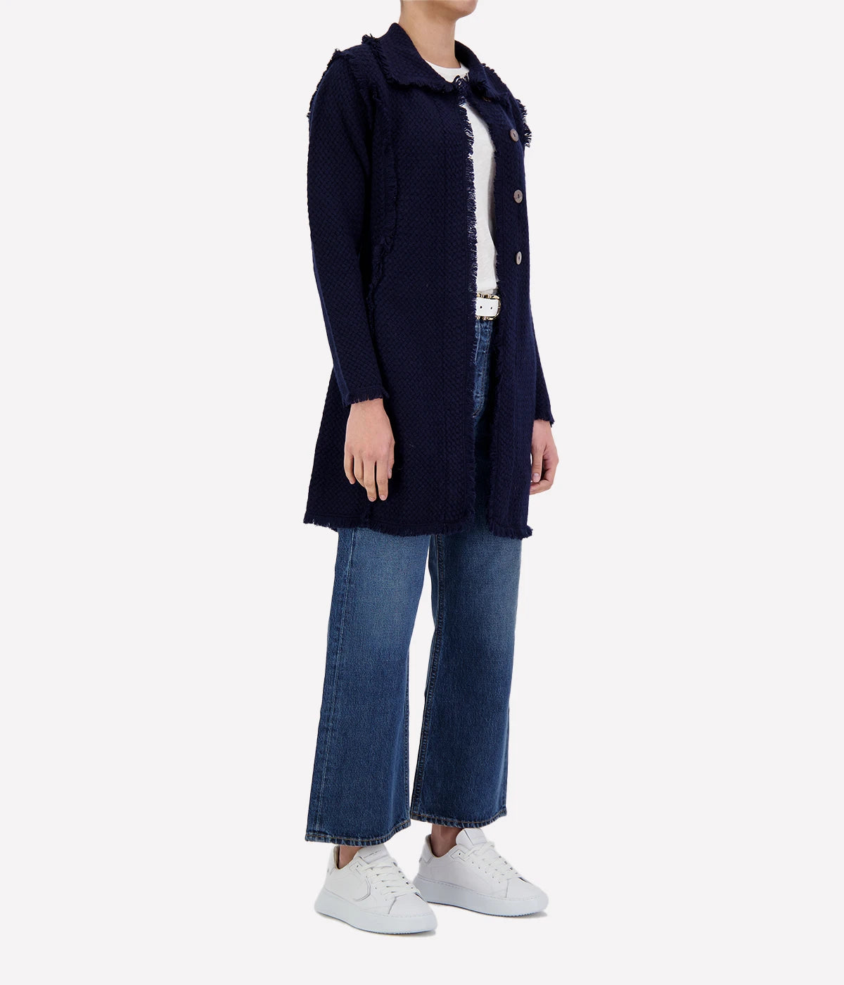 Coco Cashmere Navy Coat