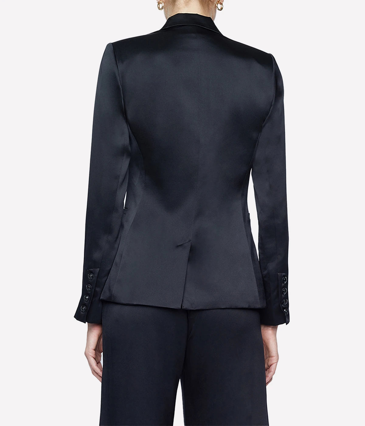 Colin Double Breasted Blazer in Black