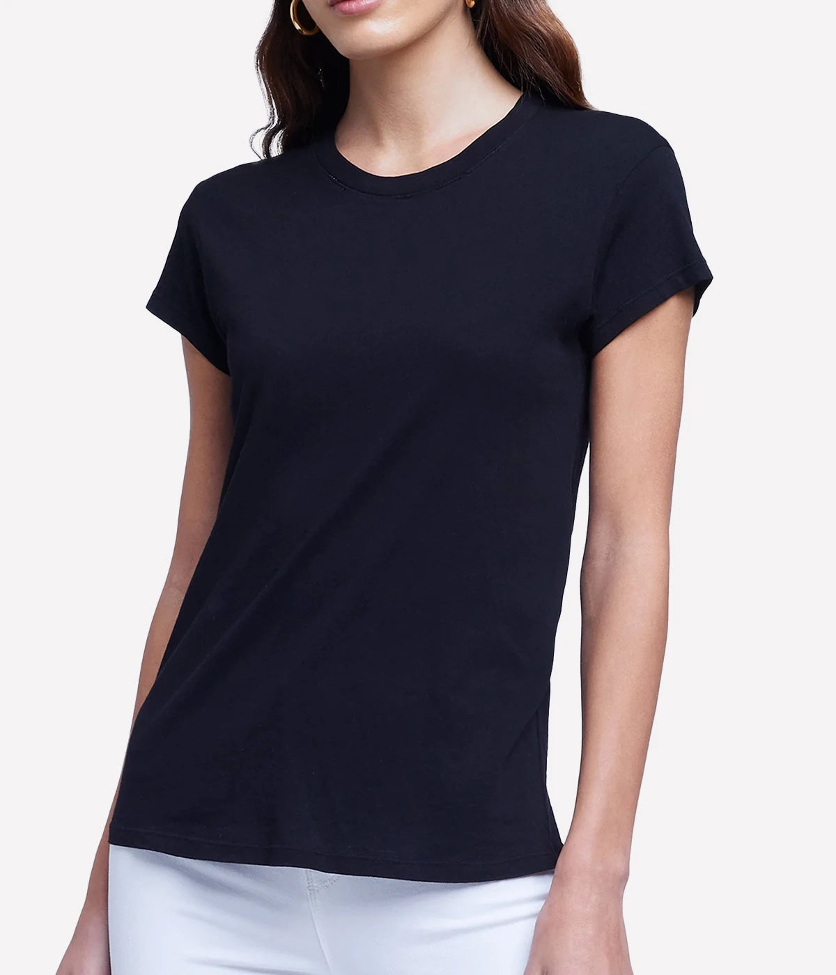 Cory Short Sleeve Crew Neck in Black