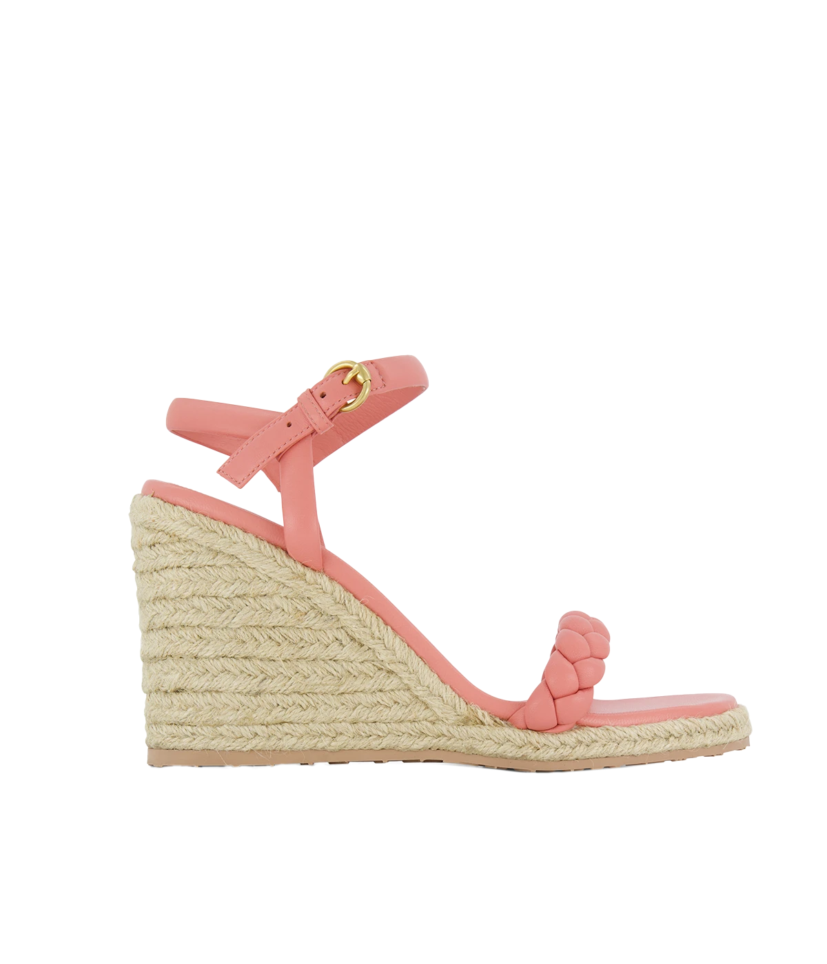 Cruz Wedge Nappa in Camelia Naturale