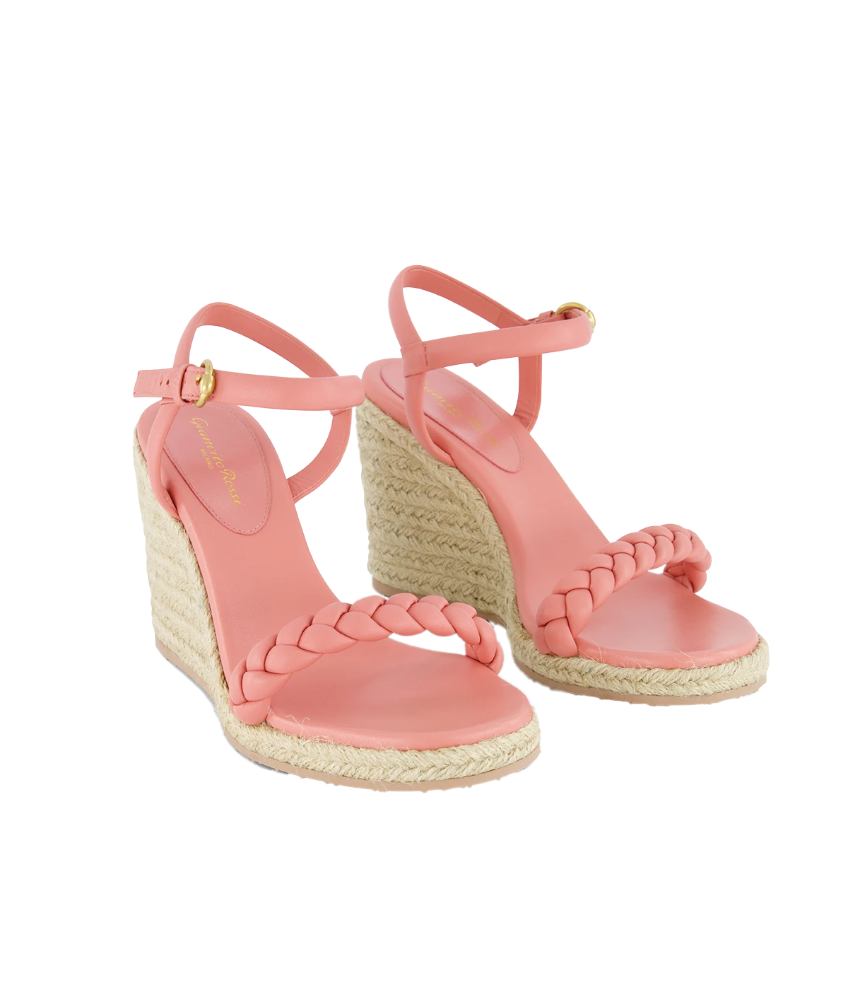 Cruz Wedge Nappa in Camelia Naturale