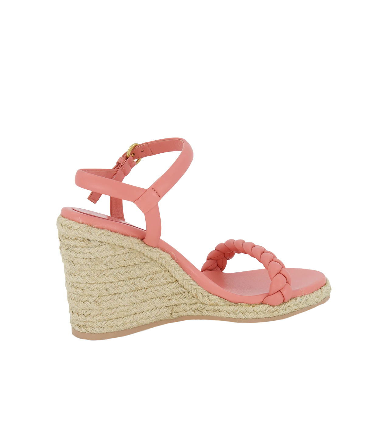 Cruz Wedge Nappa in Camelia Naturale