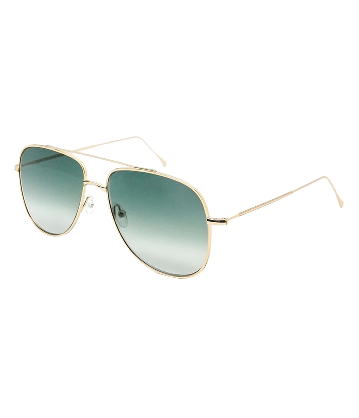 Danny Sunglasses in Shiny Gold & Green