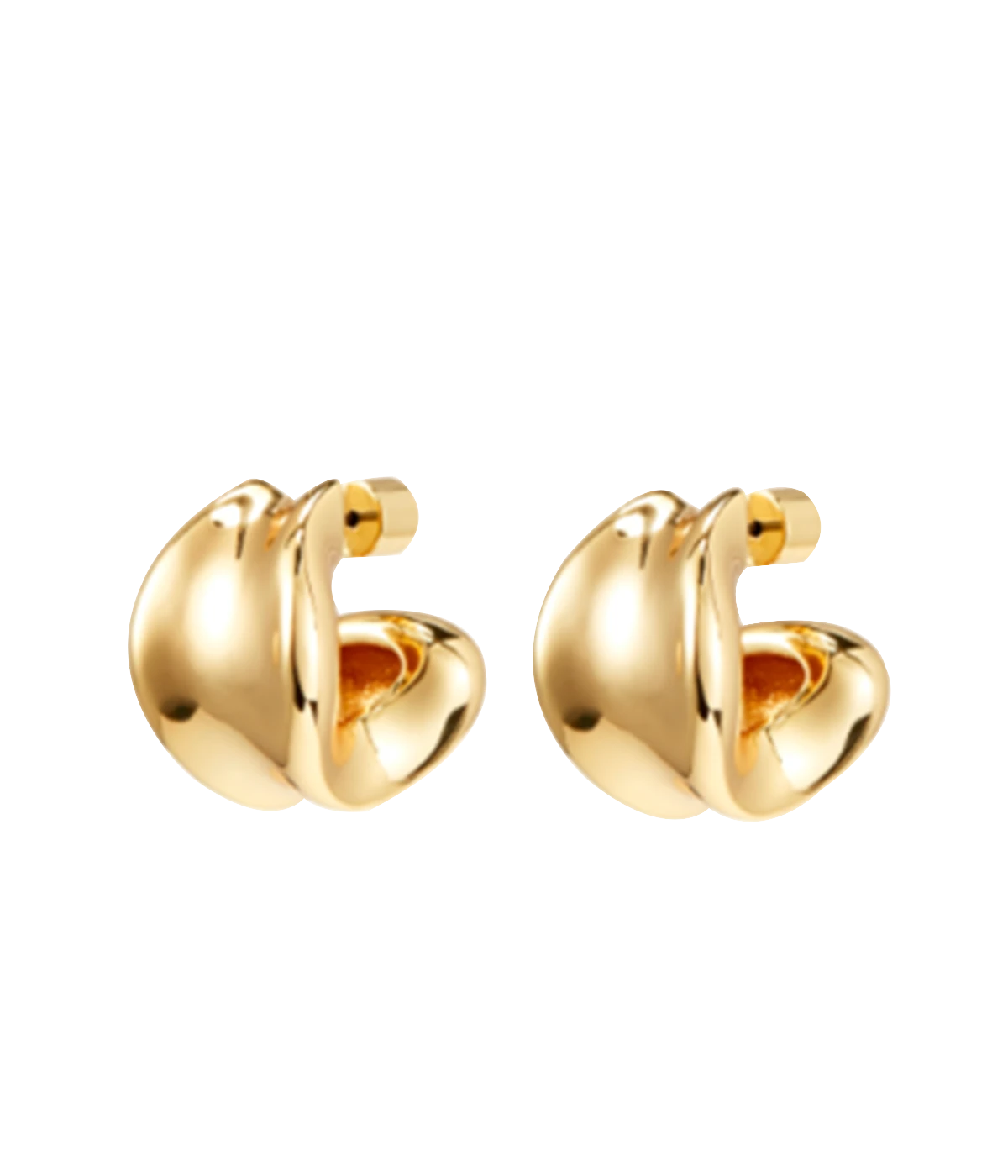 Chunky Doune Hoops in Gold