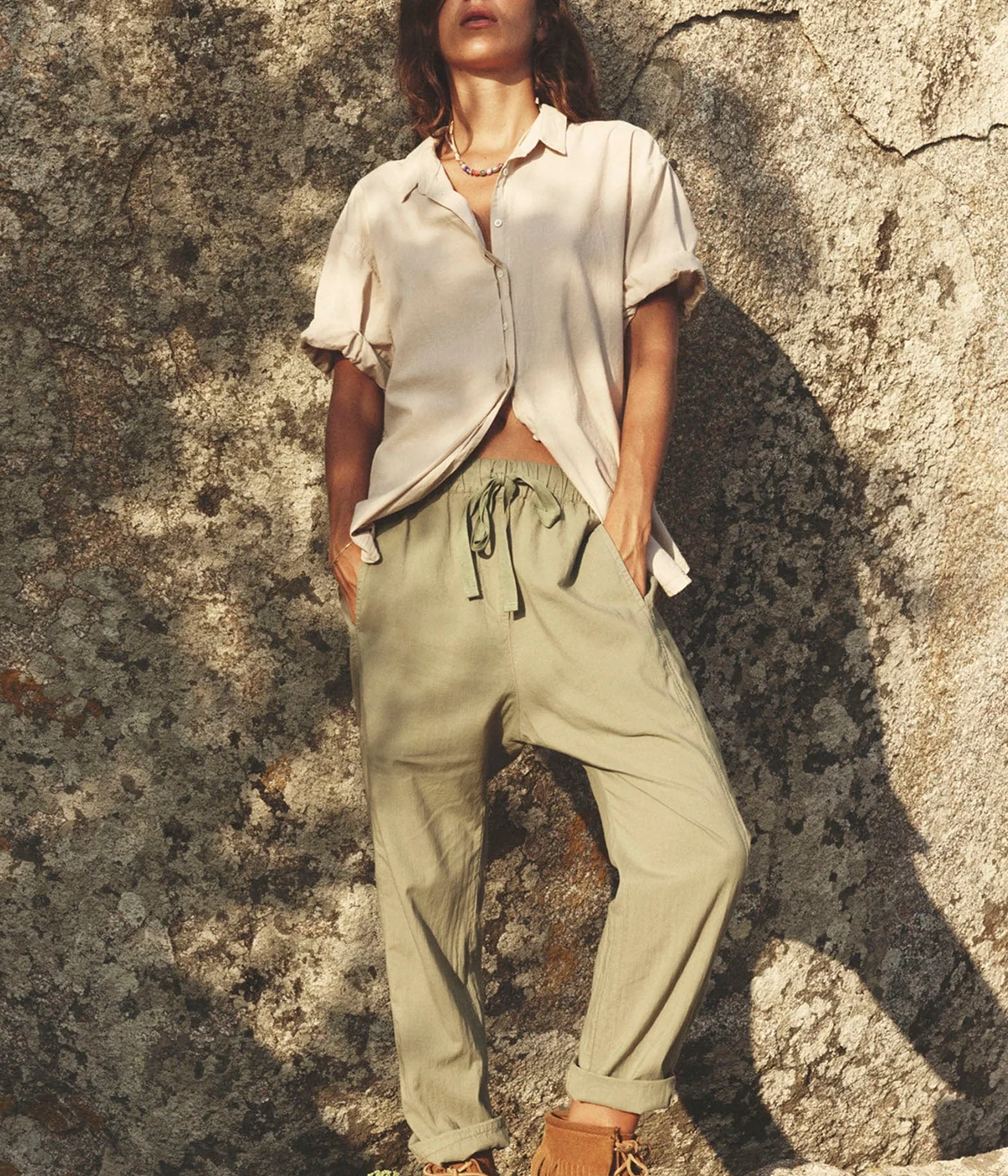 Draper Pant in Dark Seagrass