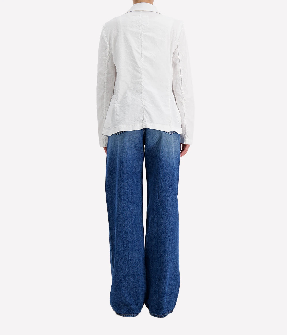 Dublin Linen Blazer in White