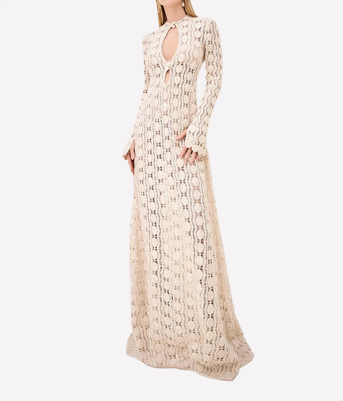 Niccola Dress in Beaded Macrame