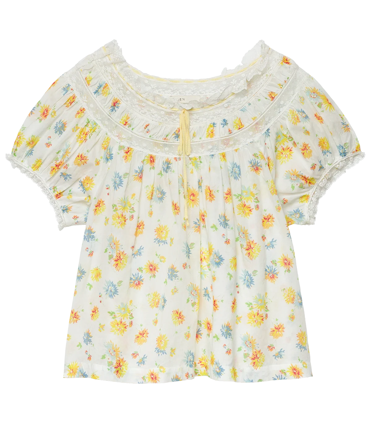 Emile Top In Dahlia Floral