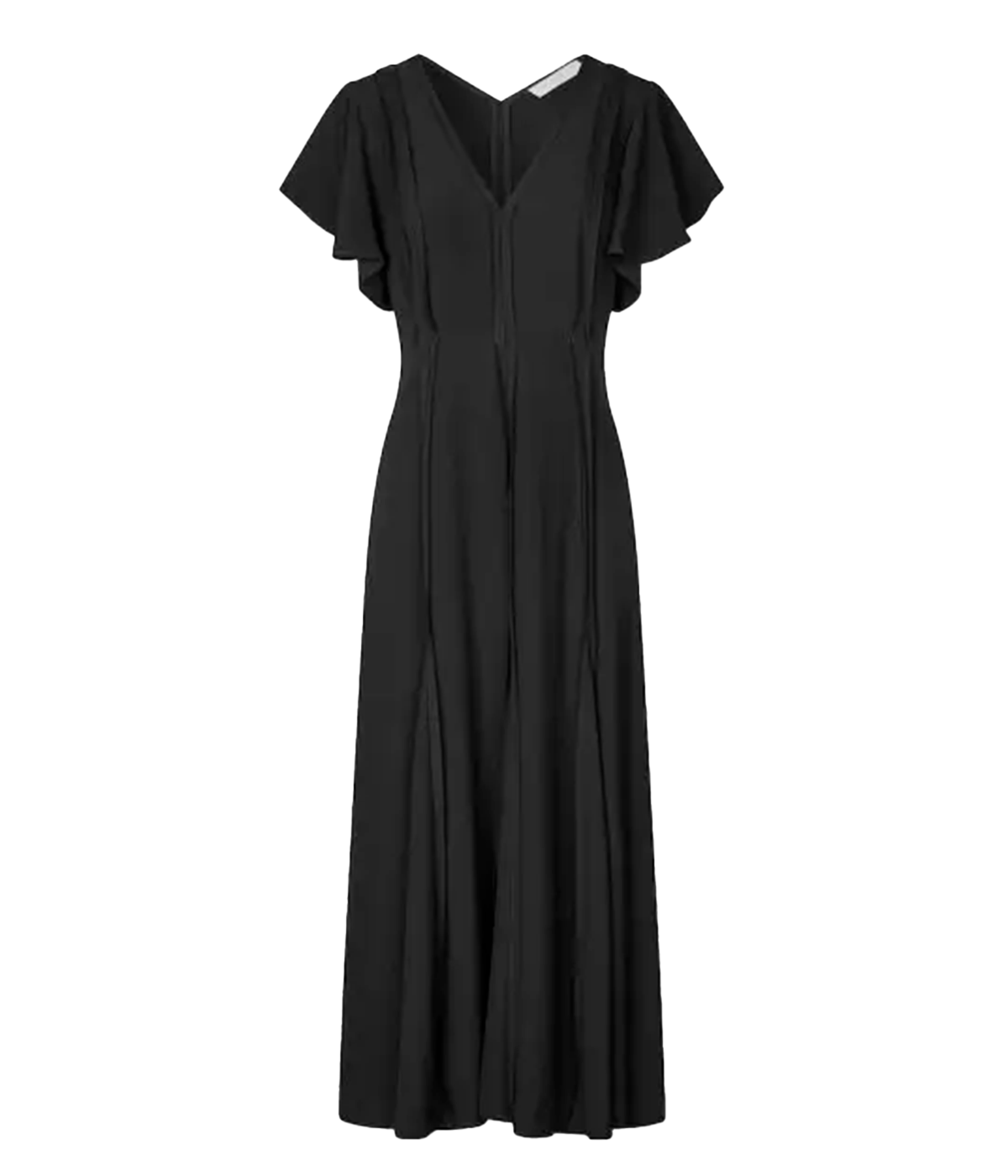 Artful Details: Features a striking scalloped neckline, short sleeves, and a hem adorned with micro binding, ensuring a clean and elegant finish that enhances its sculptural design.
Flattering Silhouette: Cinched at the waist, this dress creates a feminine shape that flows into a classic A-line skirt, making it versatile for both casual and formal occasions.
Versatile Styling: Ideal for day-to-night transitions, it pairs wonderfully with statement heels and minimalist accessories, allowing you to effortle