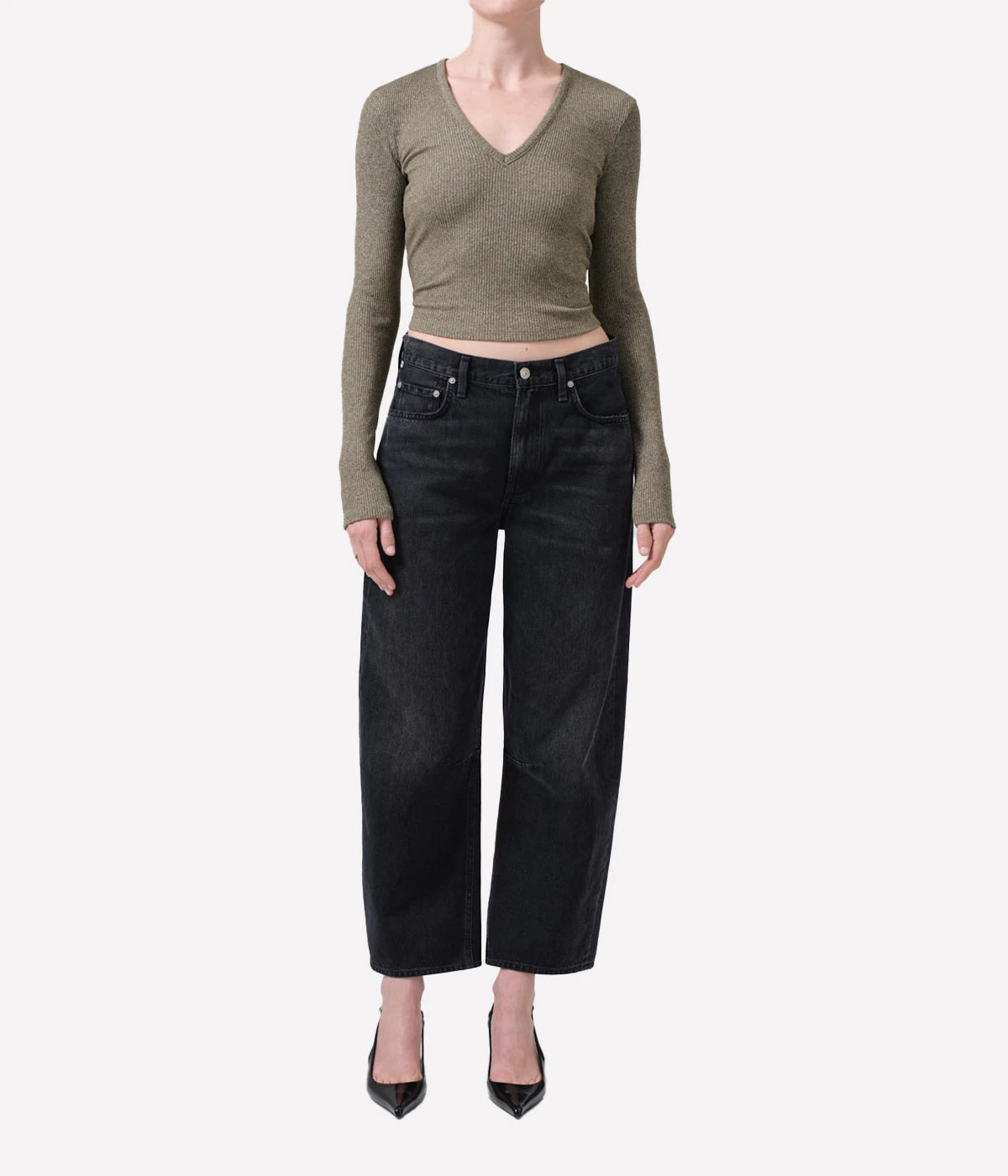 *FINAL SALE* Emma V Neck Top in Costes