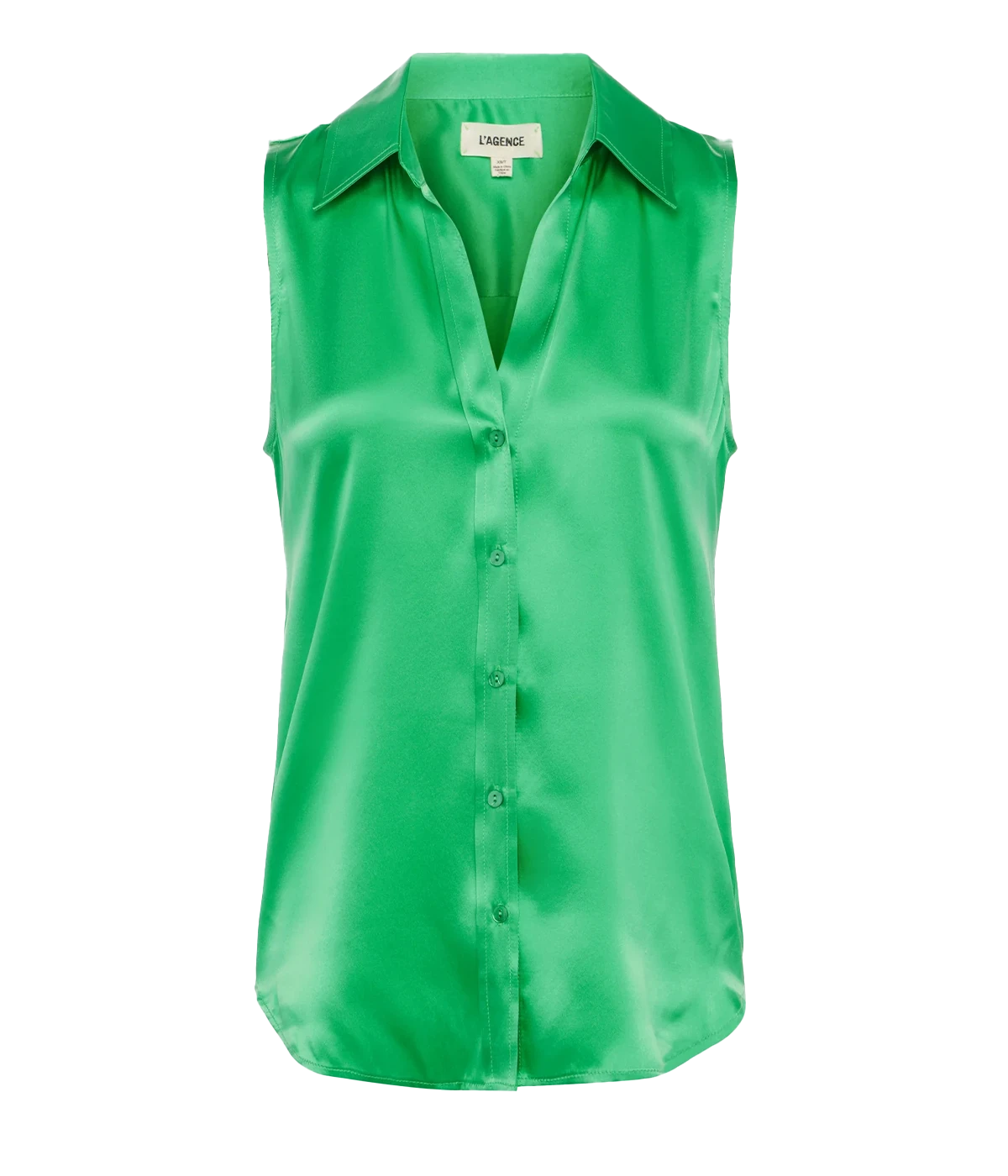 *FINAL SALE* Emmy Sleeveless Blouse in ISLAND GREEN