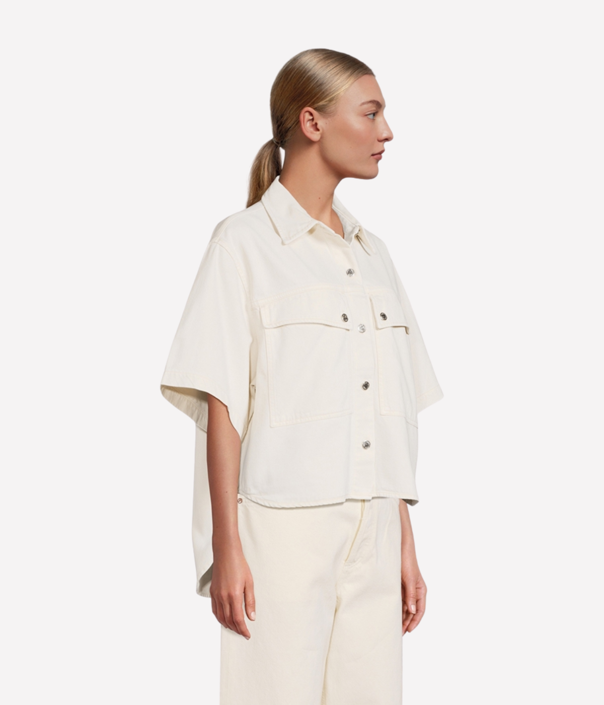 Enora Shirt in Brown Rice