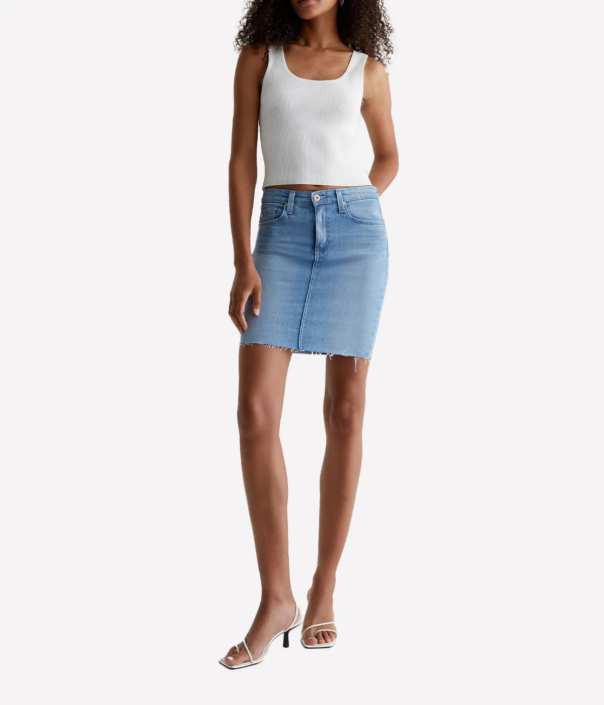 Erin Denim Skirt in Sincerely