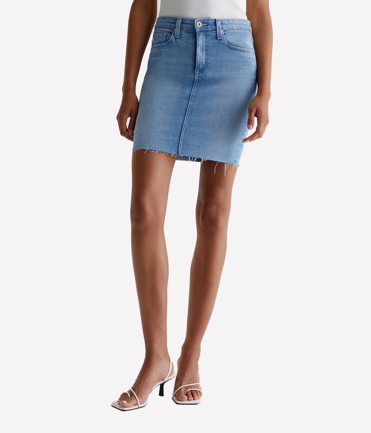 Erin Denim Skirt in Sincerely