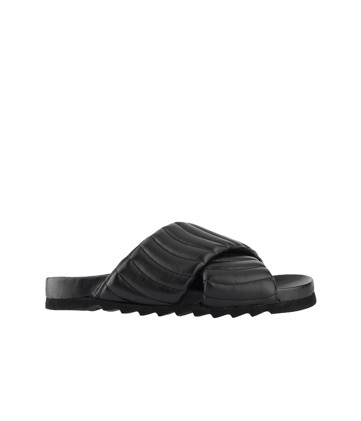 Elevate your footwear collection with the Fiordaliso Sandal in Nero, where understated elegance meets all-day comfort. Crafted with soft quilted cross-over straps, these sandals are designed to provide a stylish and supportive fit, making them the perfect choice for any occasion.
Key Features:
Premium Material: Made from high-quality leather with quilted straps, the Fiordaliso Sandal offers durability and a luxurious feel that will last season after season.
Elegant Cross-Over Design: The soft quilted cros